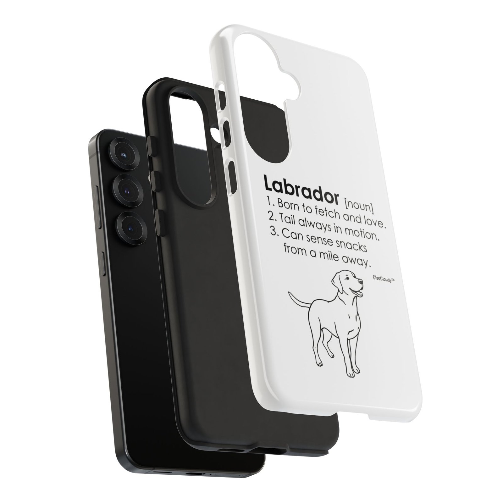 Labrador Definition Phone Case | Minimalist Dog Lover Gift | Glossy Tough iPhone, Samsung & Pixel Cover - Image 161