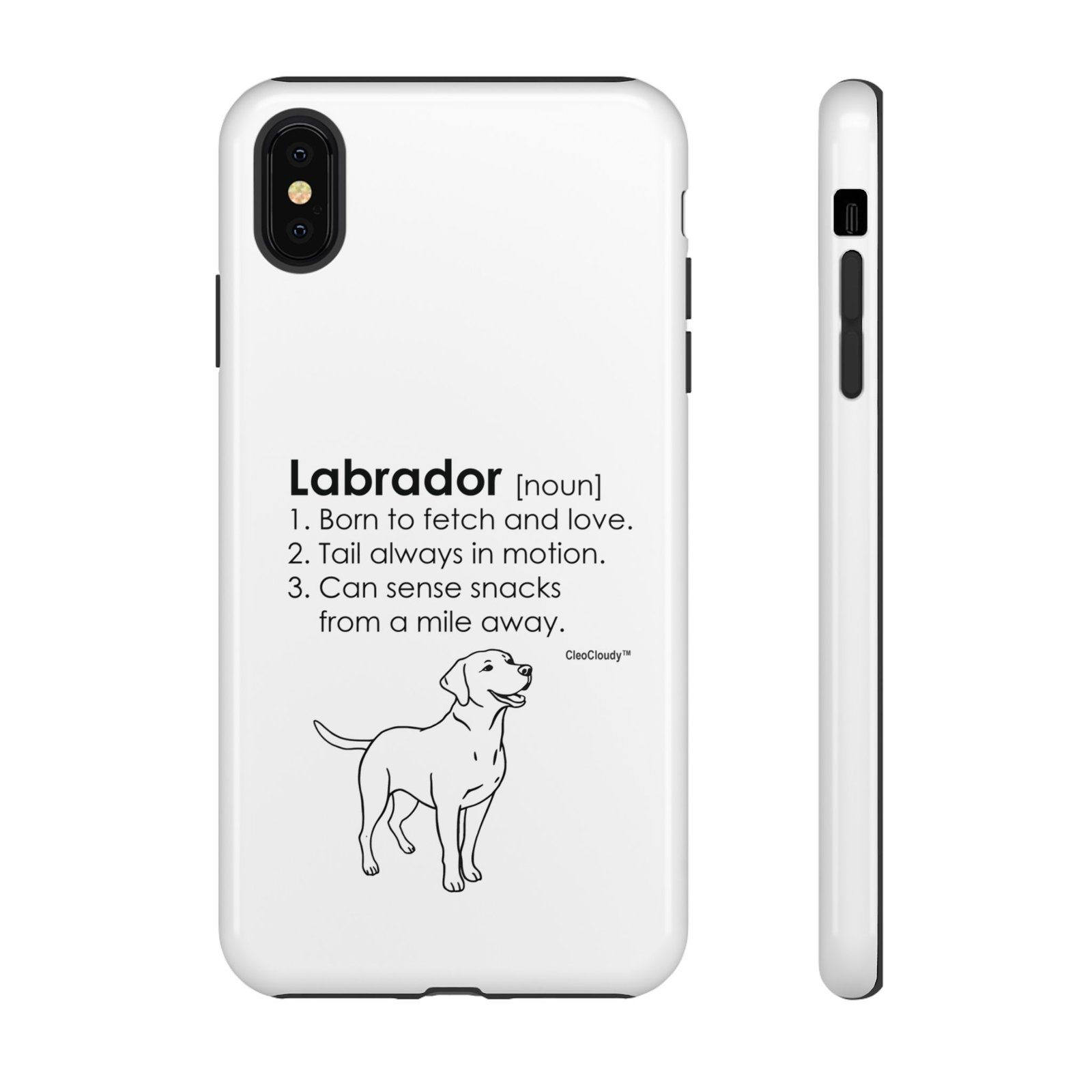 Labrador Definition Phone Case | Minimalist Dog Lover Gift | Glossy Tough iPhone, Samsung & Pixel Cover - Image 6