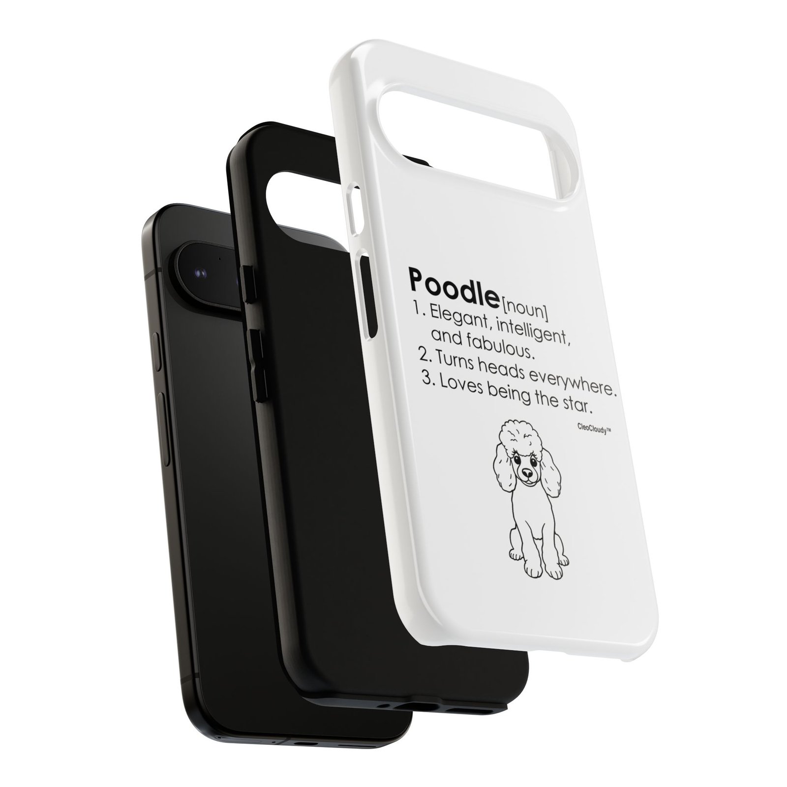 Poodle Definition Phone Case | Glossy Tough iPhone, Samsung & Pixel Cover - Image 136