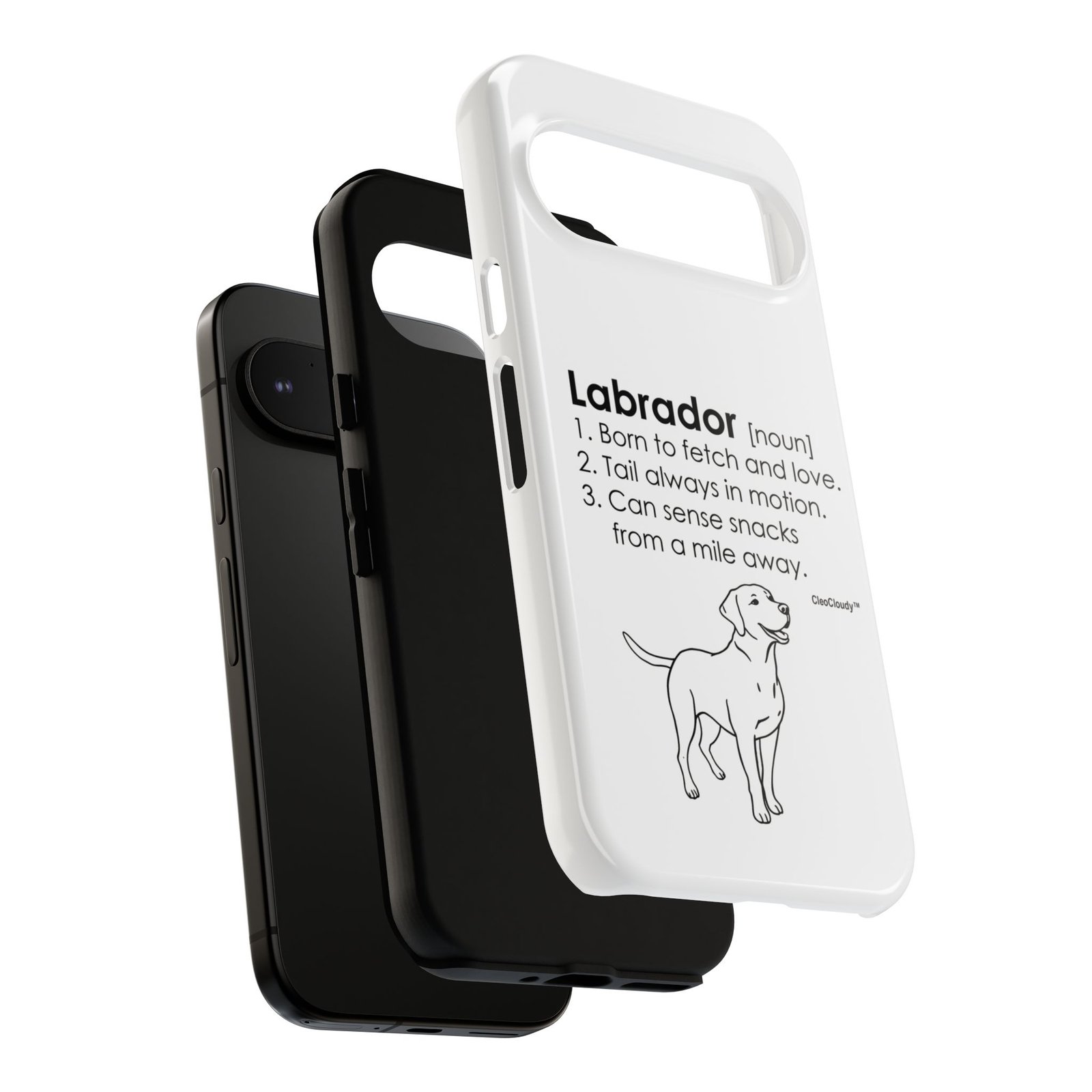 Labrador Definition Phone Case | Minimalist Dog Lover Gift | Glossy Tough iPhone, Samsung & Pixel Cover - Image 133
