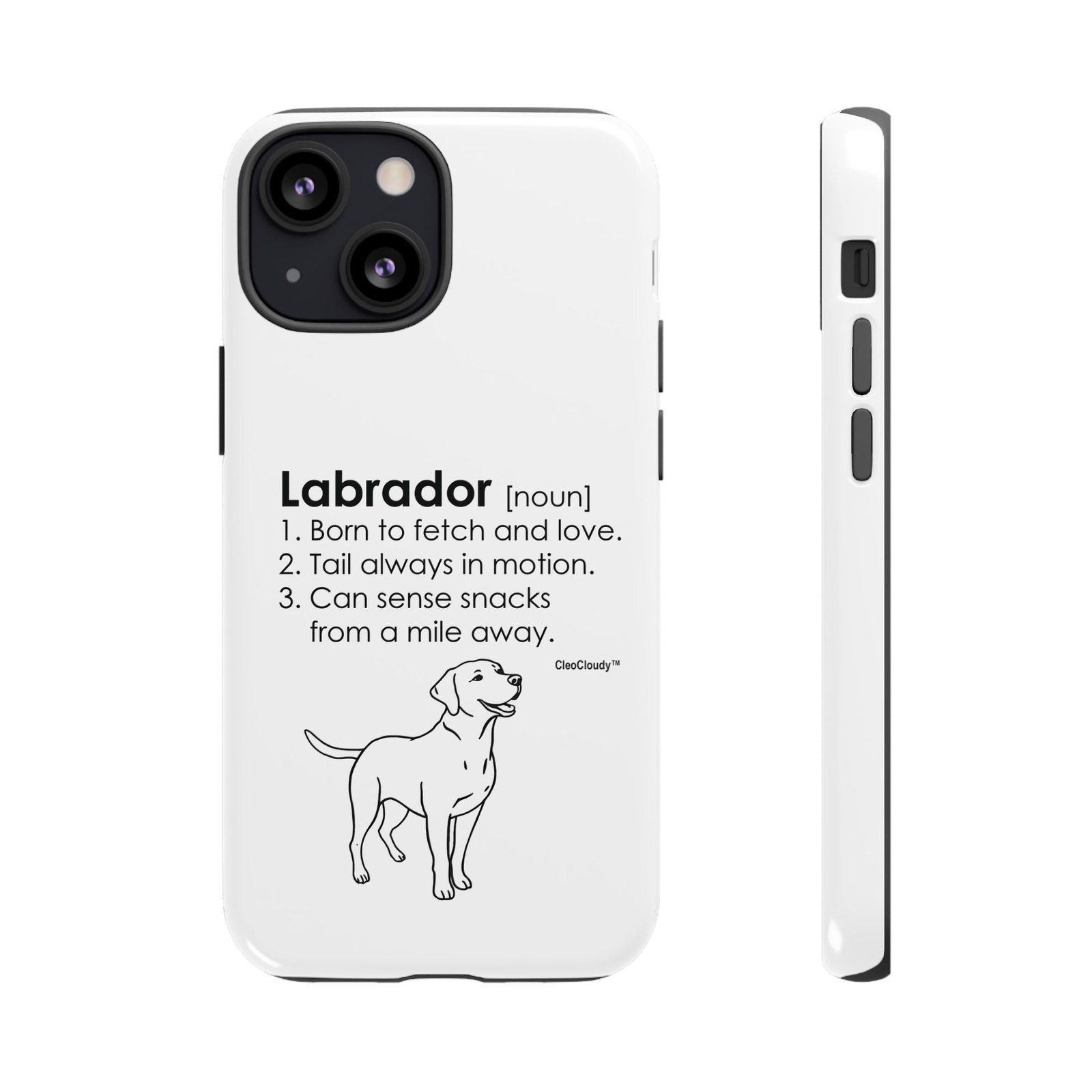 Labrador Definition Phone Case | Minimalist Dog Lover Gift | Glossy Tough iPhone, Samsung & Pixel Cover - Image 22