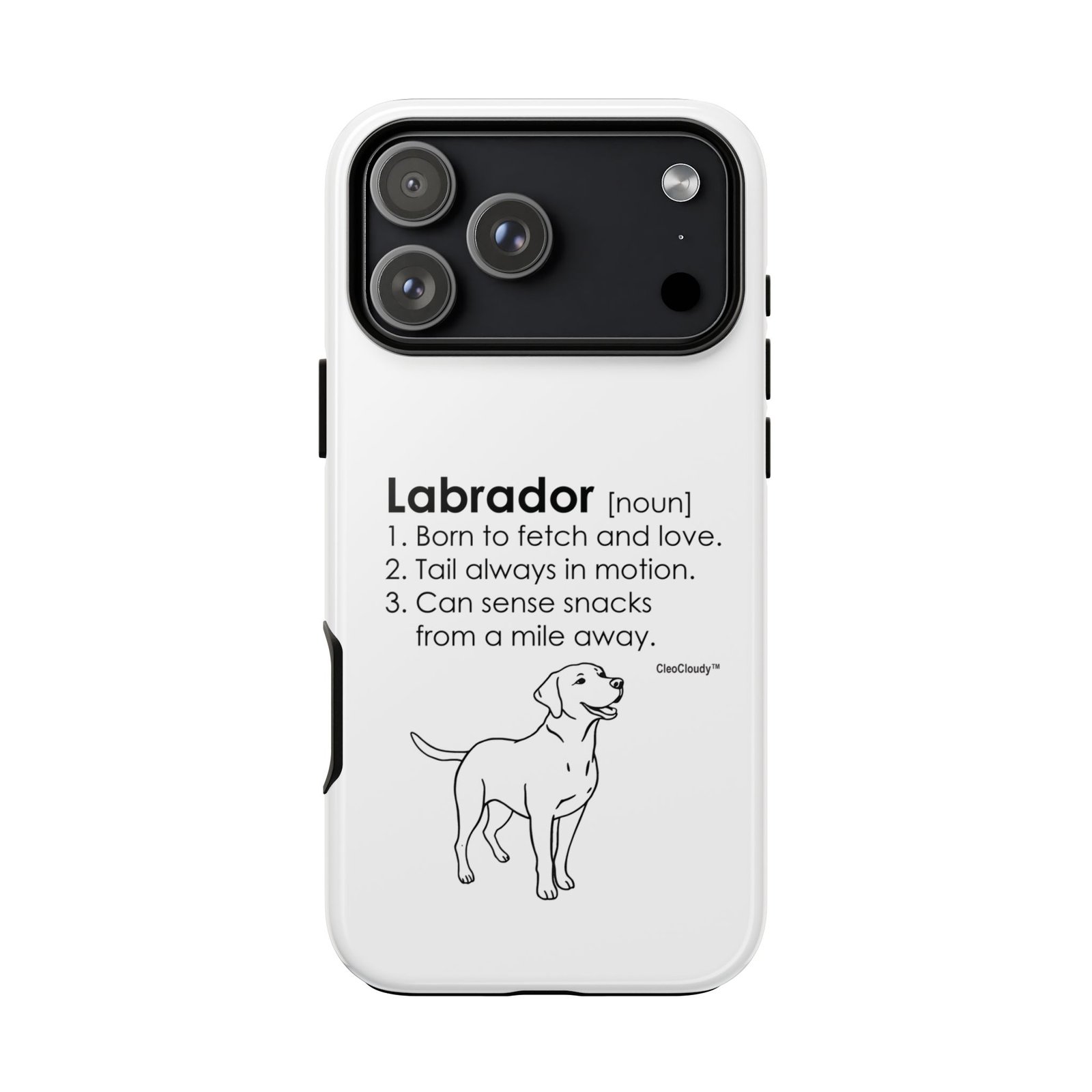 Labrador Definition Phone Case | Minimalist Dog Lover Gift | Glossy Tough iPhone, Samsung & Pixel Cover - Image 173
