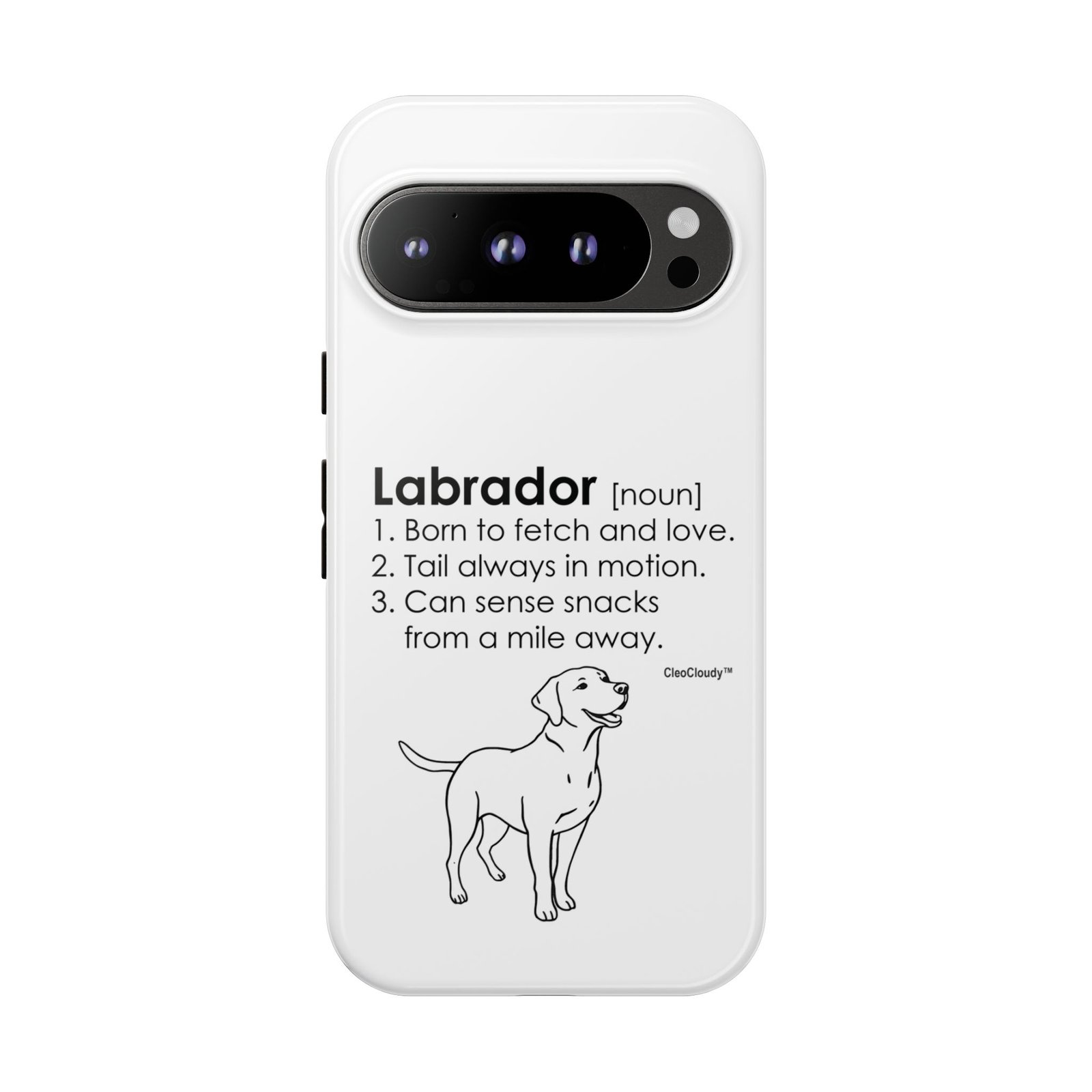 Labrador Definition Phone Case | Minimalist Dog Lover Gift | Glossy Tough iPhone, Samsung & Pixel Cover - Image 131