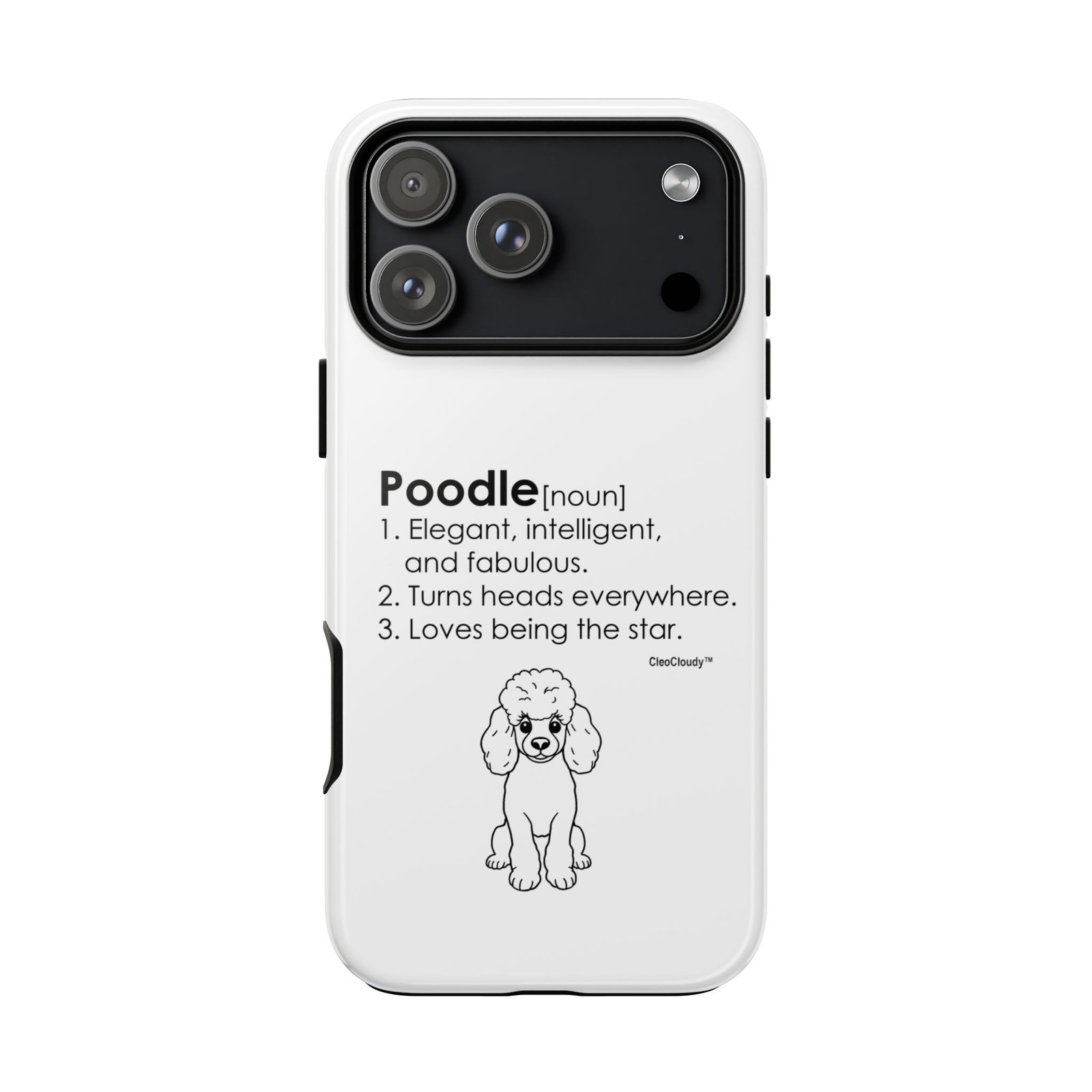 Poodle Definition Phone Case | Glossy Tough iPhone, Samsung & Pixel Cover - Image 173