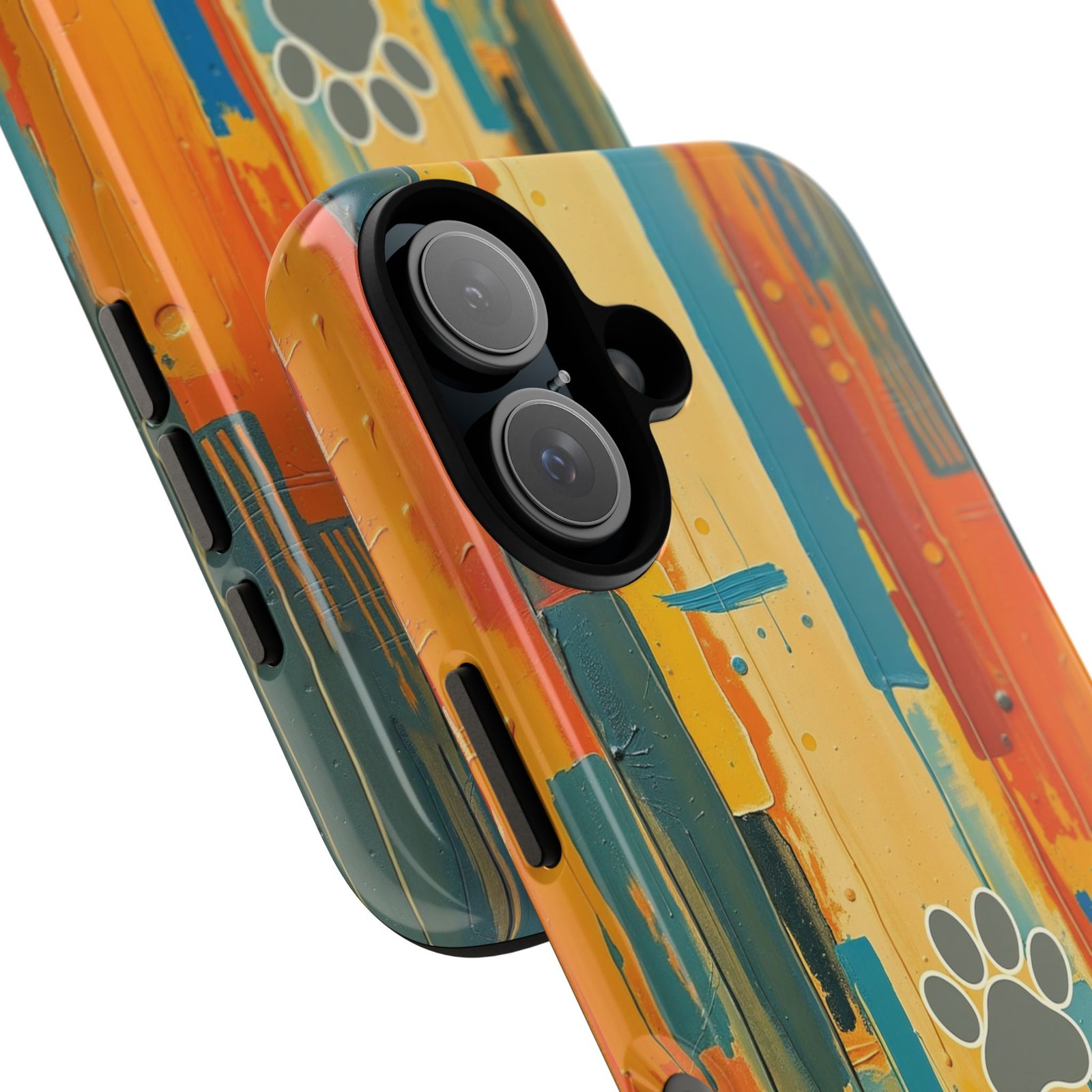 Stay Pawsitive Abstract Paw Phone Case | Dog Lover Gift | Glossy Tough iPhone, Samsung & Pixel Cover - Image 113