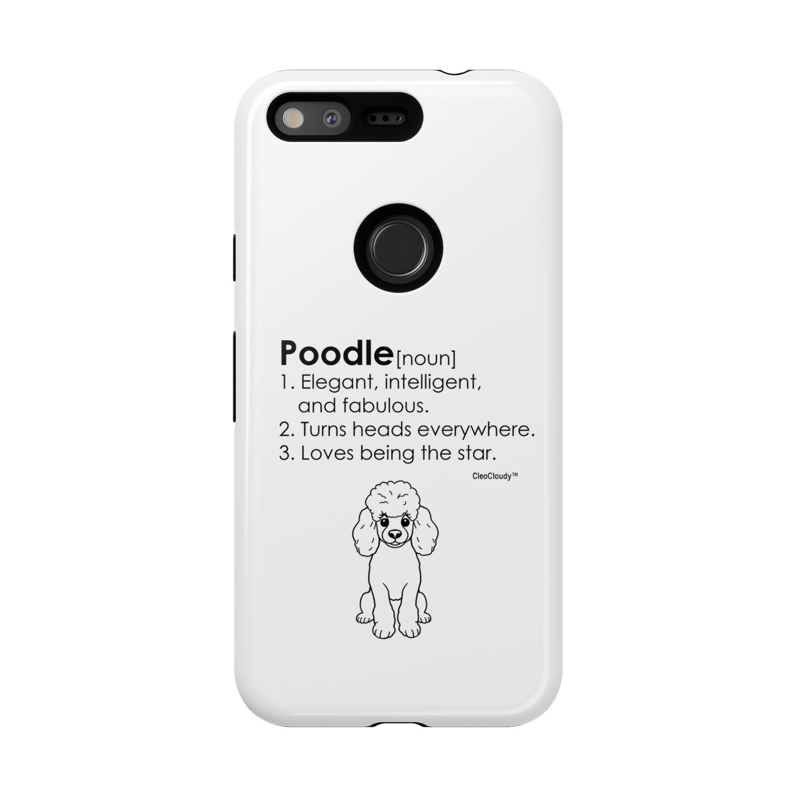 Poodle Definition Phone Case | Glossy Tough iPhone, Samsung & Pixel Cover - Image 152