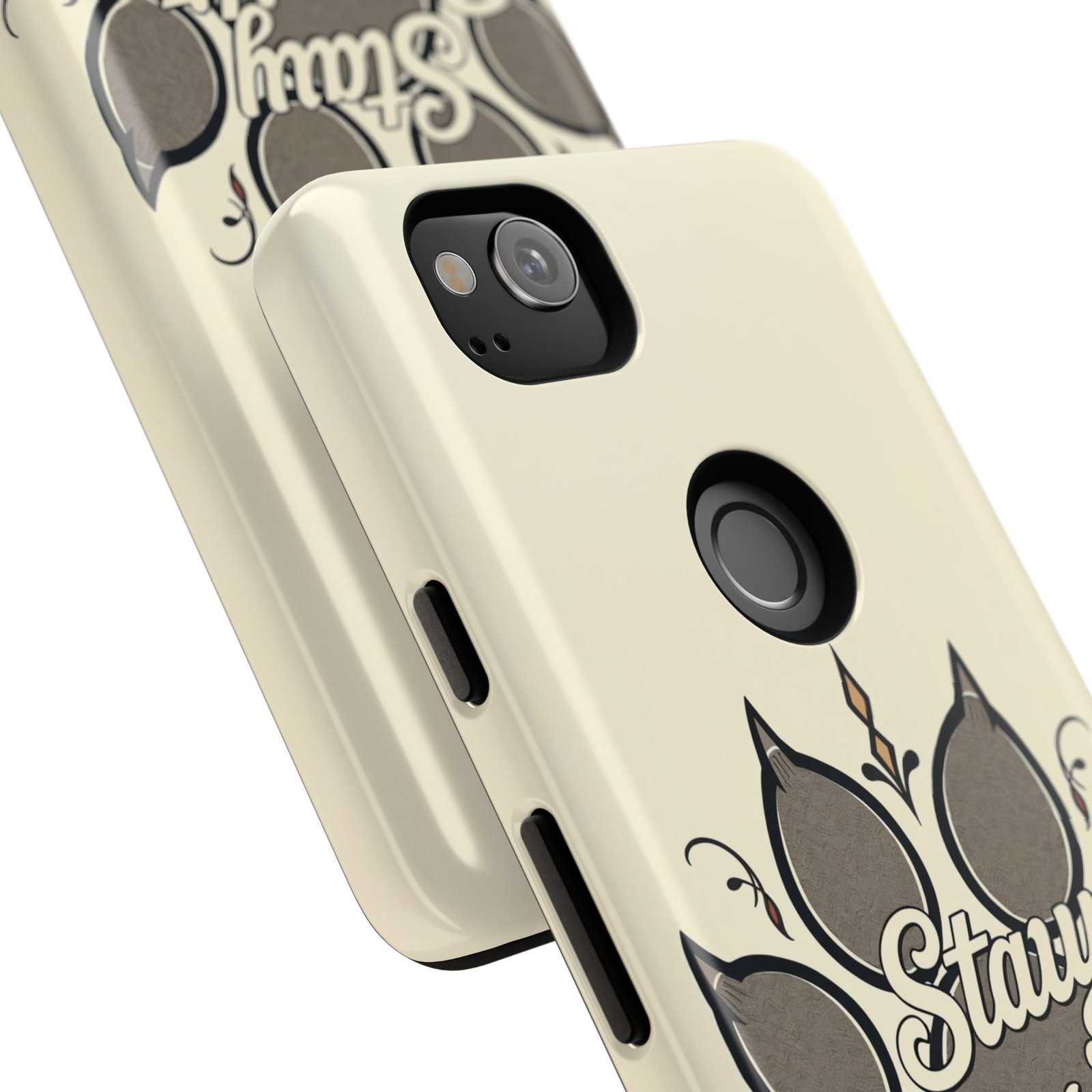 Stay Pawsitive Floral Paw Phone Case | Dog Lover Gift | Glossy Tough iPhone, Samsung & Pixel Cover - Image 138