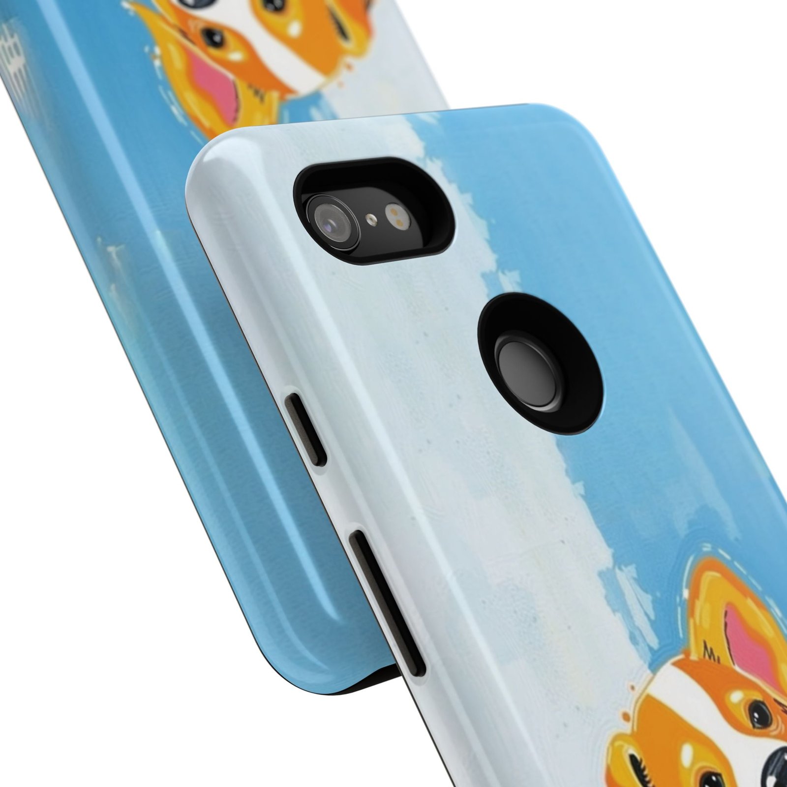 Stay Pawsitive Corgi Phone Case | Funny Dog Mom Gift, Cute Pet Lover iPhone & Samsung Cover | CleoCloudy™ Glossy Protective Case - Image 144