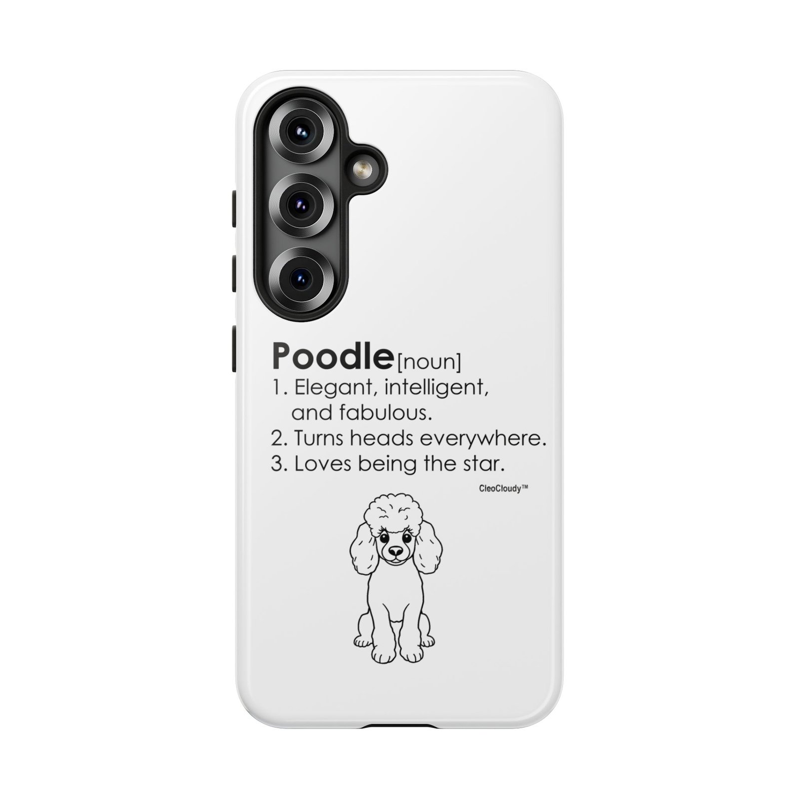 Poodle Definition Phone Case | Glossy Tough iPhone, Samsung & Pixel Cover - Image 158
