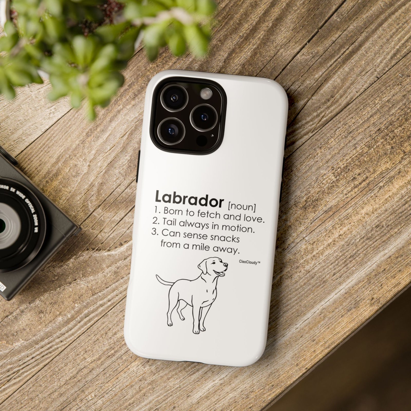 Labrador Definition Phone Case | Minimalist Dog Lover Gift | Glossy Tough iPhone, Samsung & Pixel Cover - Image 127