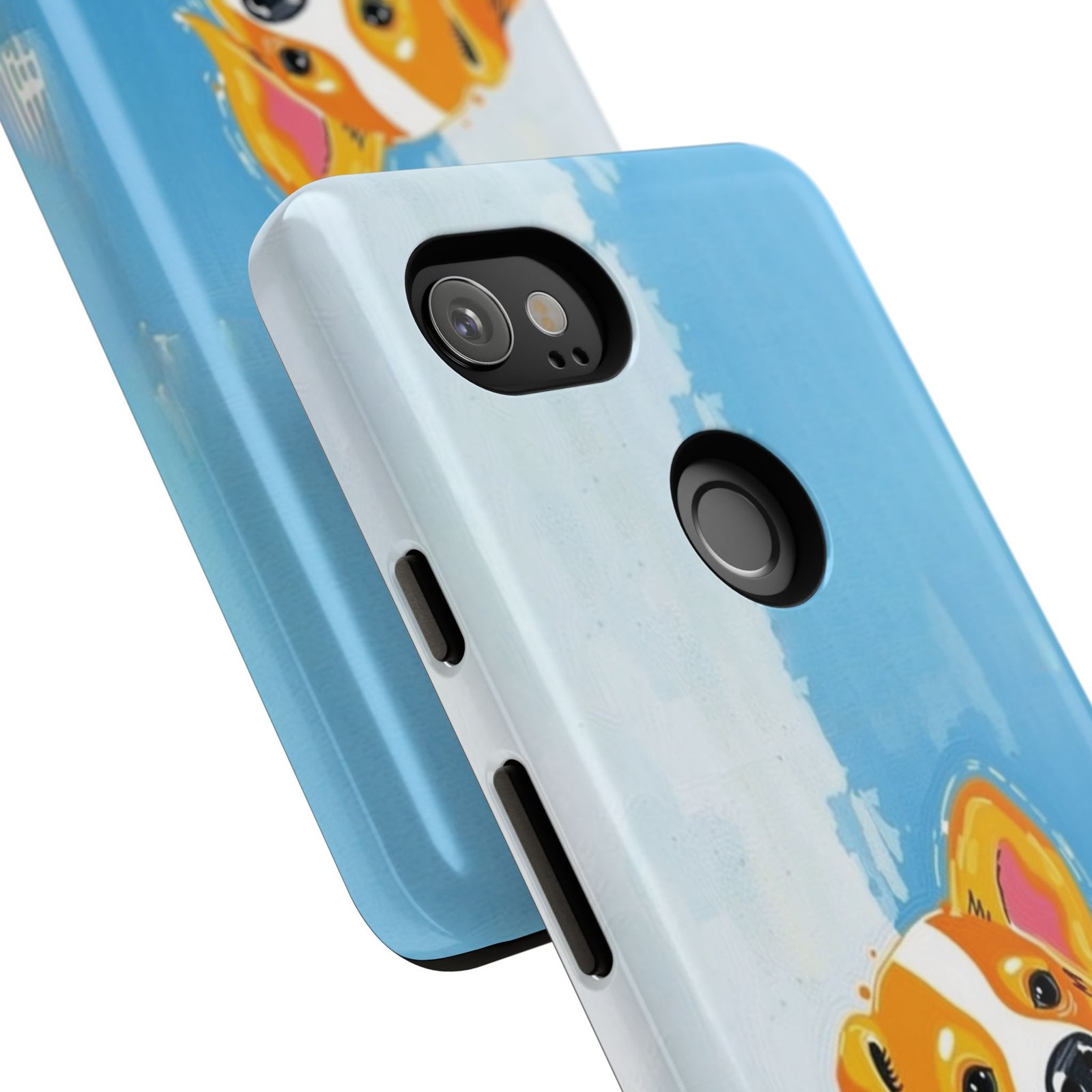 Stay Pawsitive Corgi Phone Case | Funny Dog Mom Gift, Cute Pet Lover iPhone & Samsung Cover | CleoCloudy™ Glossy Protective Case - Image 141