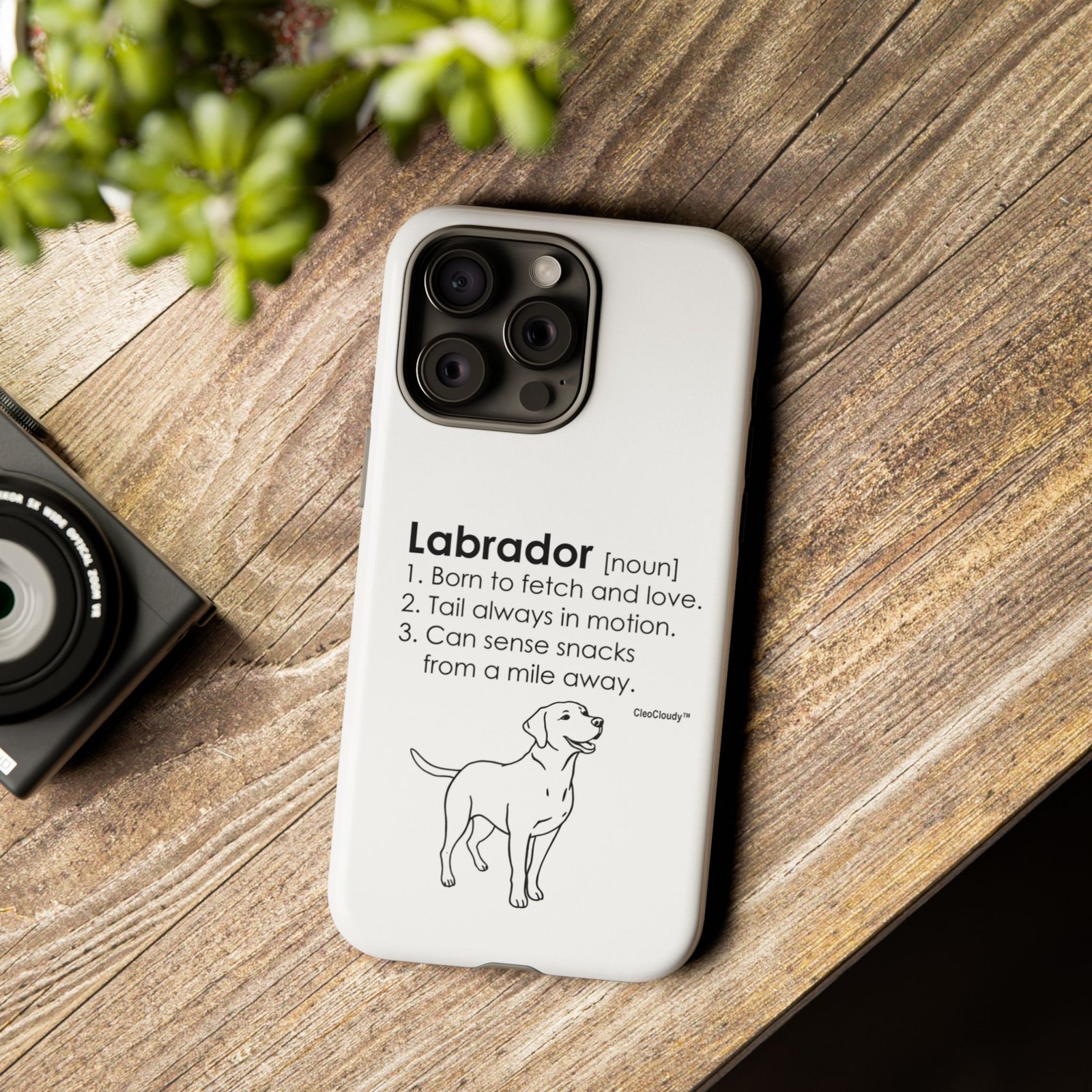 Labrador Definition Phone Case | Minimalist Dog Lover Gift | Glossy Tough iPhone, Samsung & Pixel Cover - Image 91