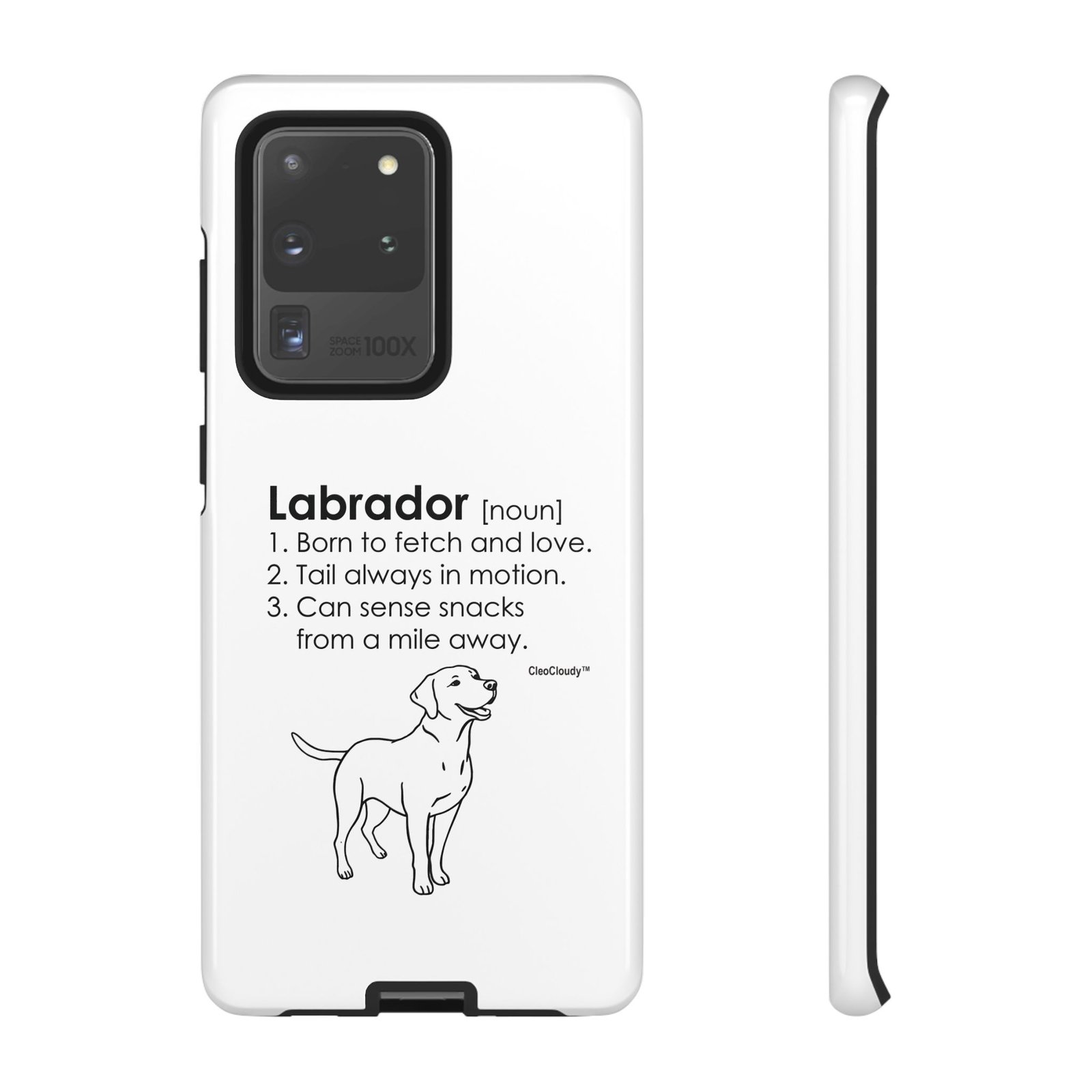 Labrador Definition Phone Case | Minimalist Dog Lover Gift | Glossy Tough iPhone, Samsung & Pixel Cover - Image 14