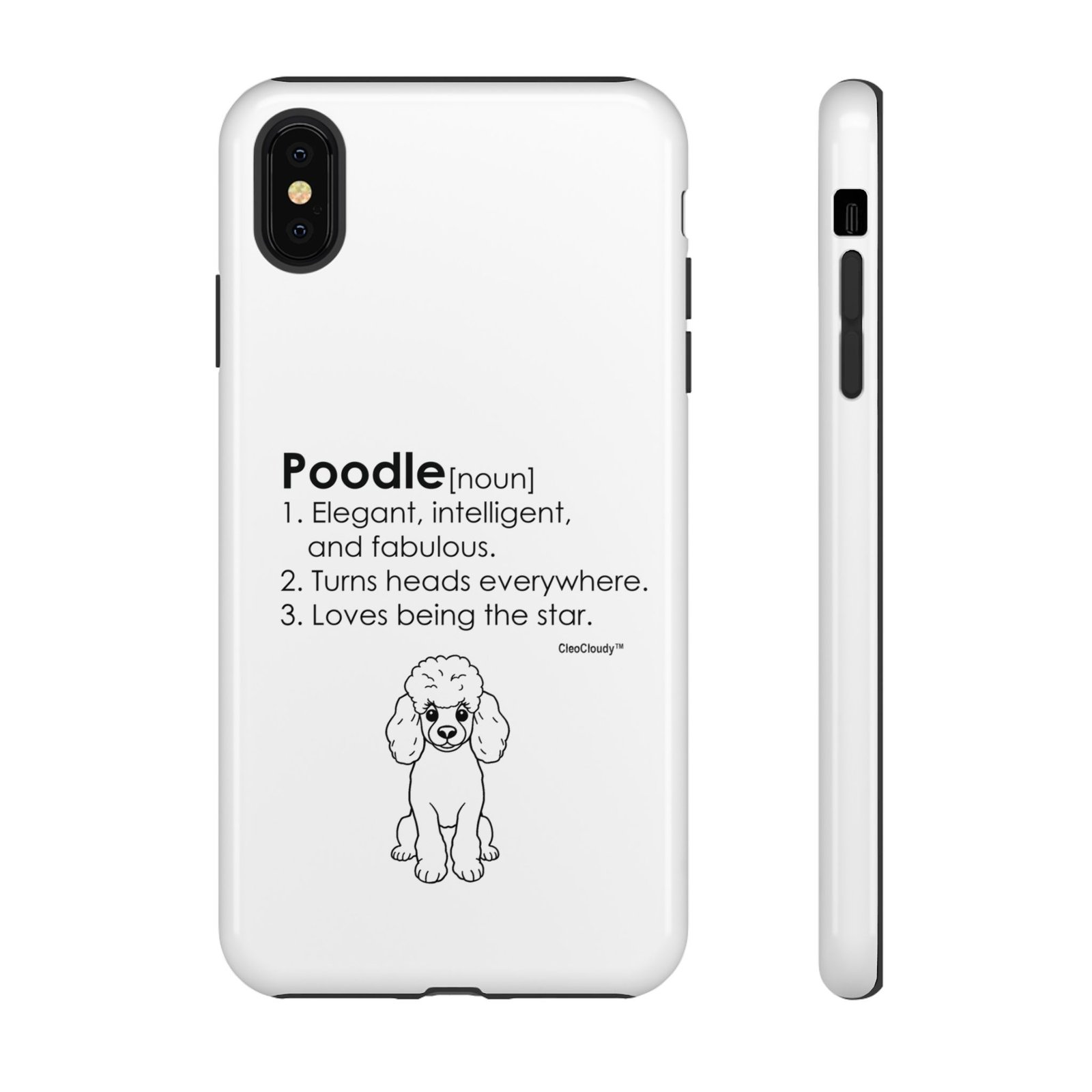 Poodle Definition Phone Case | Glossy Tough iPhone, Samsung & Pixel Cover - Image 6
