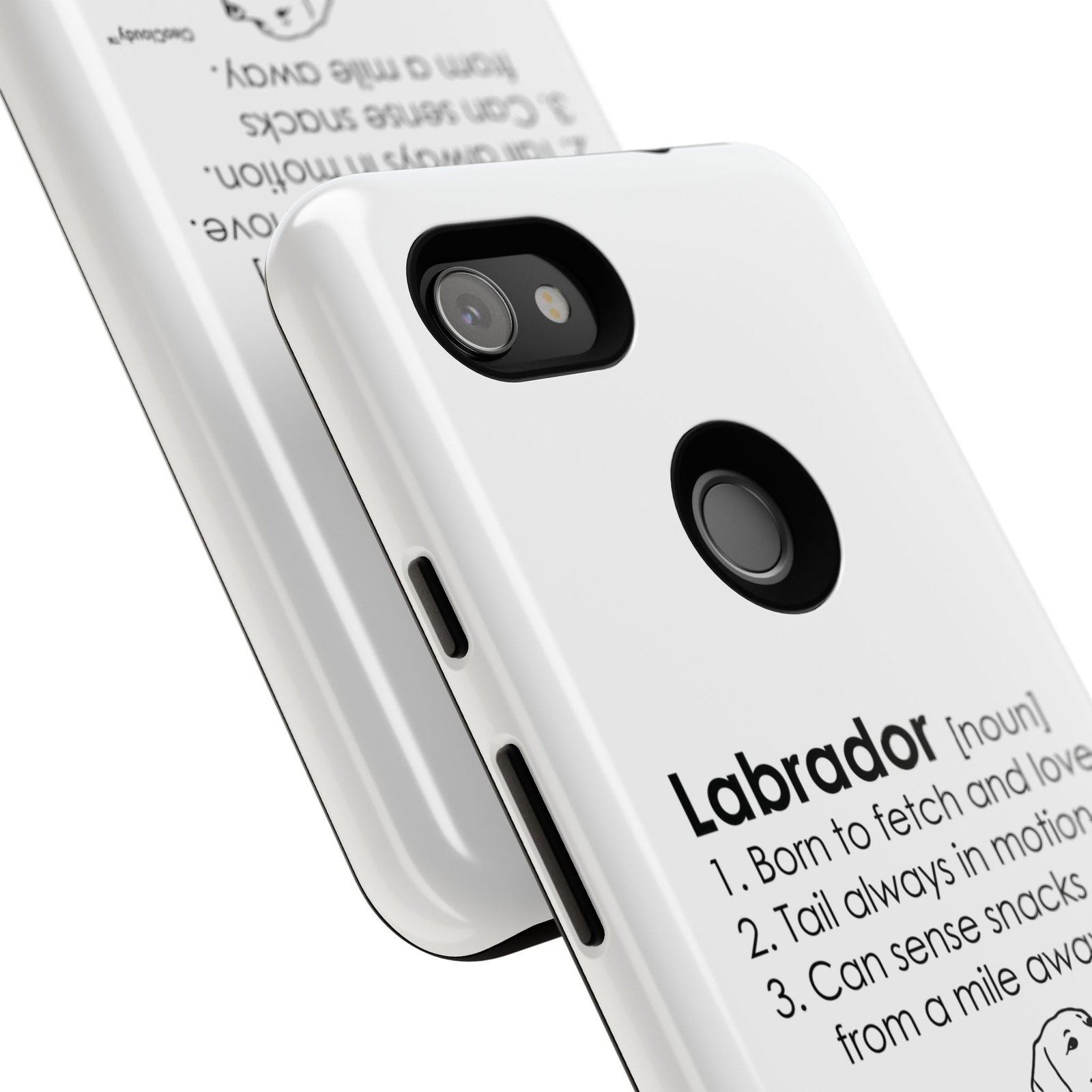 Labrador Definition Phone Case | Minimalist Dog Lover Gift | Glossy Tough iPhone, Samsung & Pixel Cover - Image 150