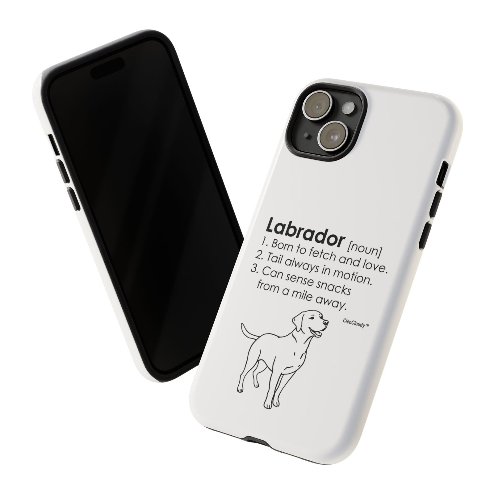 Labrador Definition Phone Case | Minimalist Dog Lover Gift | Glossy Tough iPhone, Samsung & Pixel Cover - Image 84