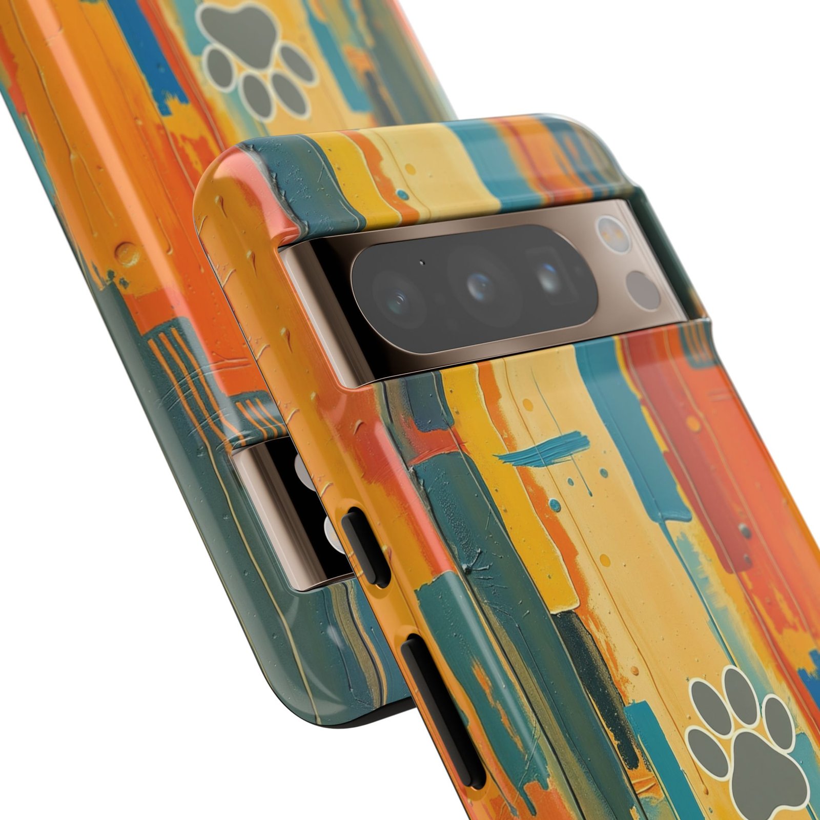 Stay Pawsitive Abstract Paw Phone Case | Dog Lover Gift | Glossy Tough iPhone, Samsung & Pixel Cover - Image 105