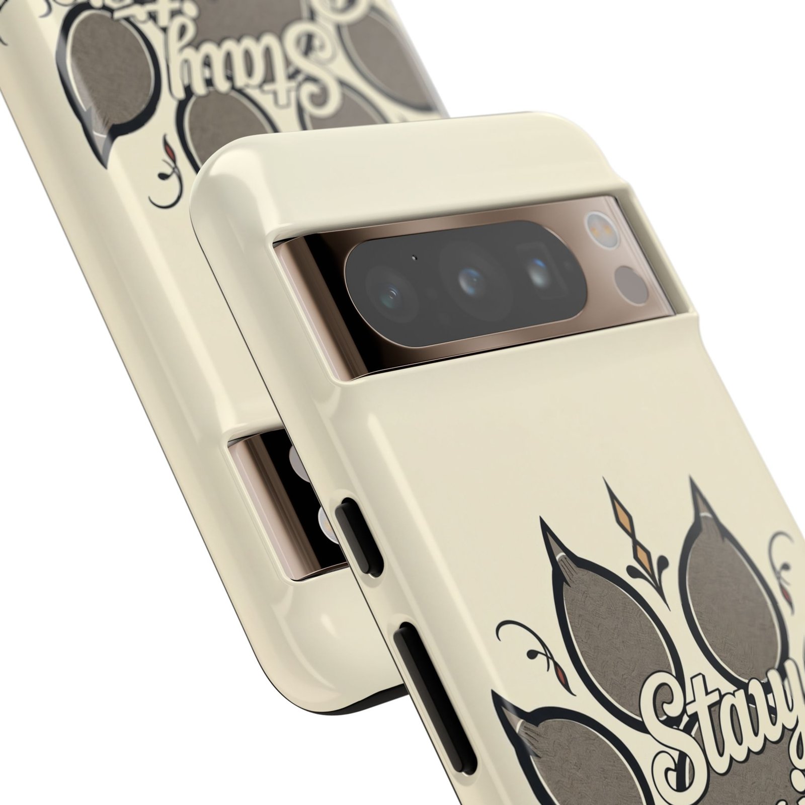 Stay Pawsitive Floral Paw Phone Case | Dog Lover Gift | Glossy Tough iPhone, Samsung & Pixel Cover - Image 105