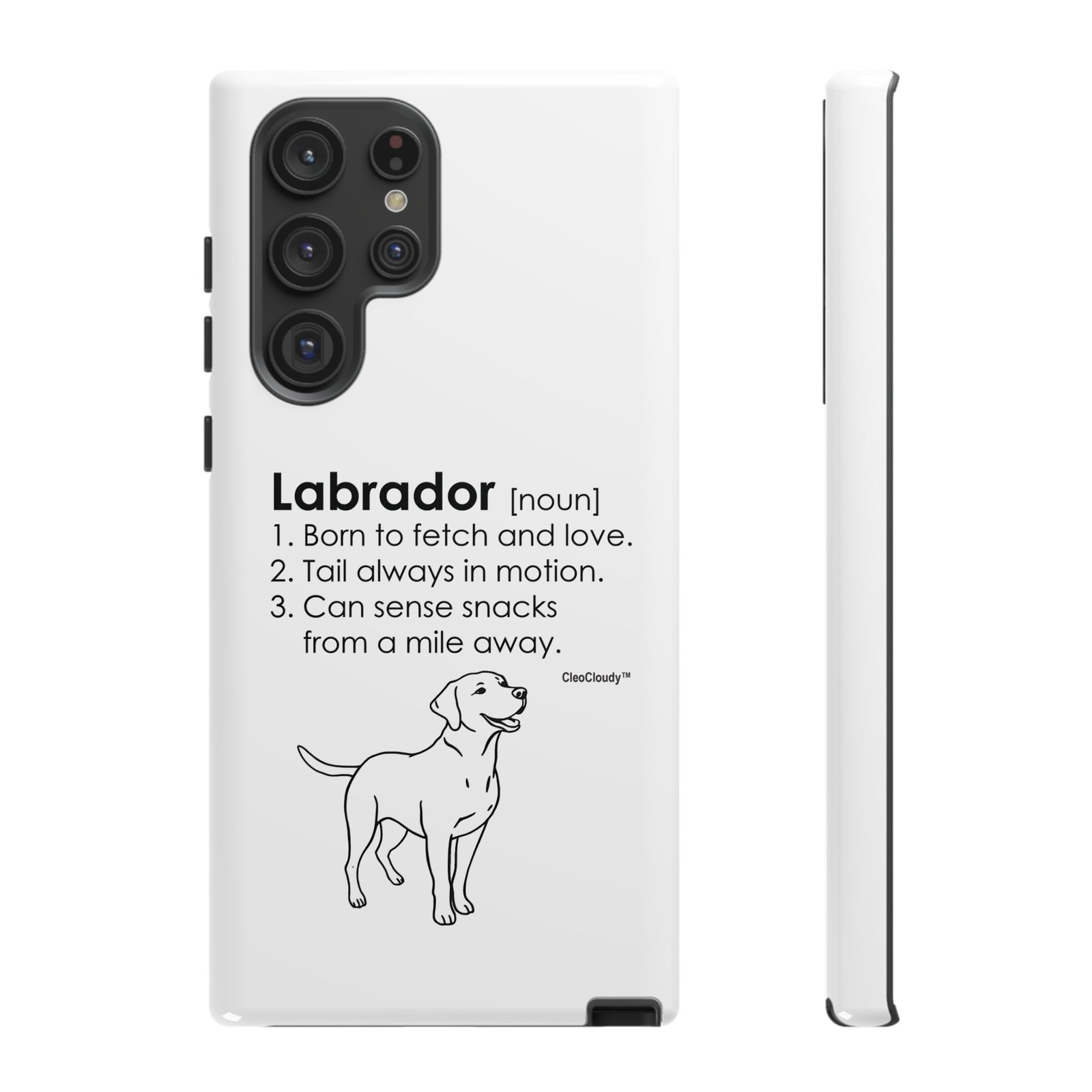 Labrador Definition Phone Case | Minimalist Dog Lover Gift | Glossy Tough iPhone, Samsung & Pixel Cover - Image 42