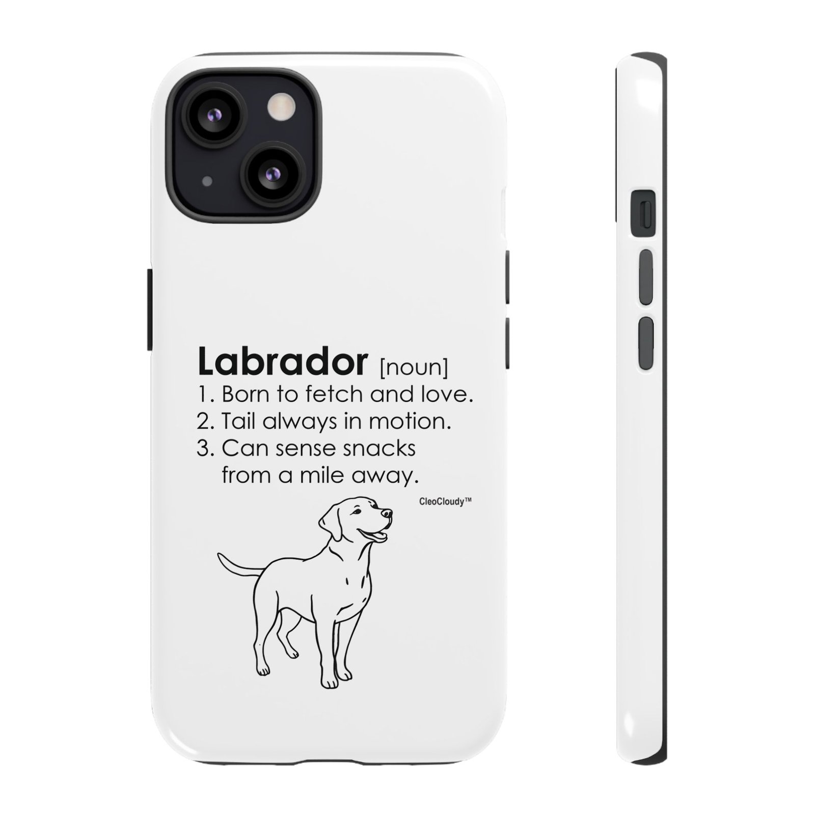 Labrador Definition Phone Case | Minimalist Dog Lover Gift | Glossy Tough iPhone, Samsung & Pixel Cover - Image 20