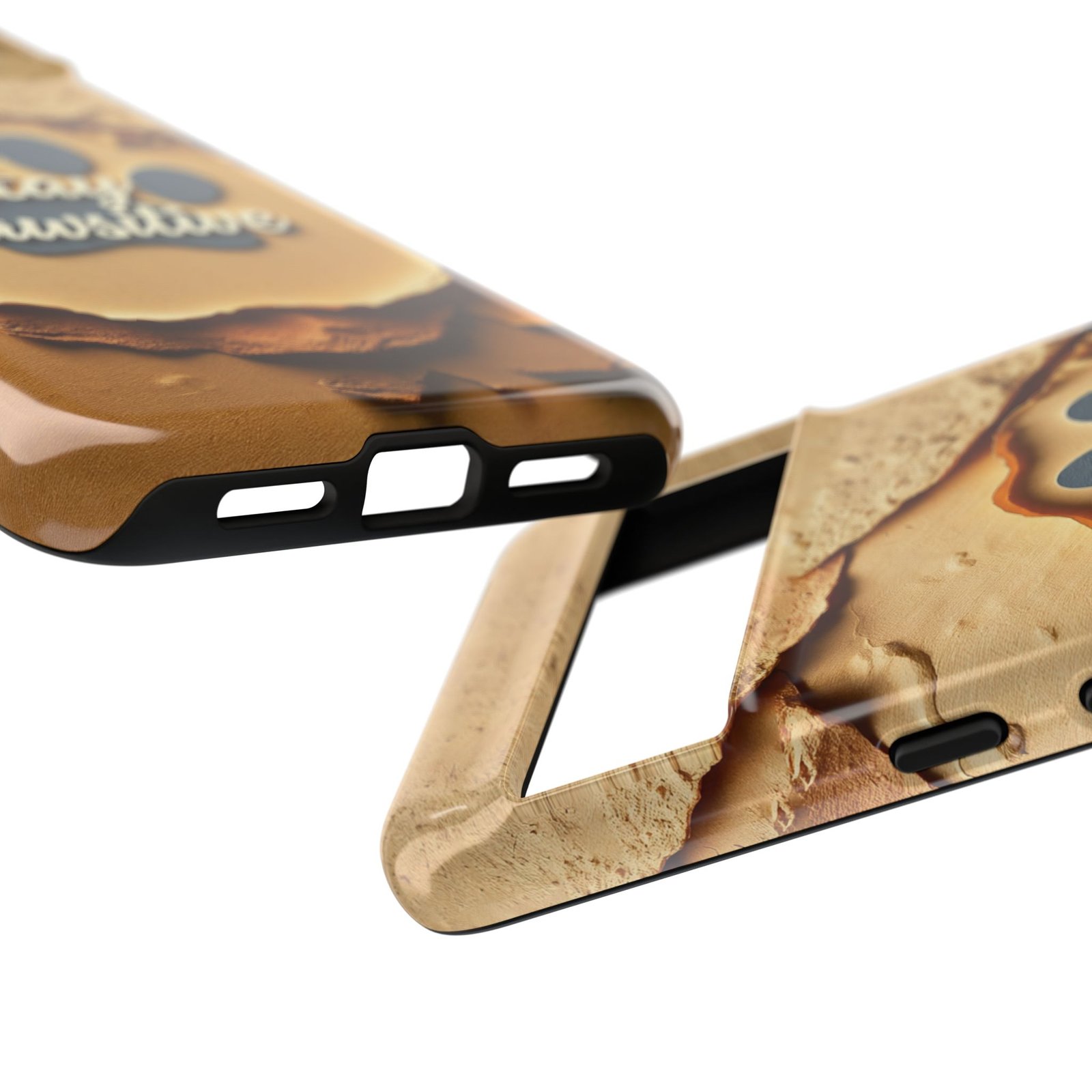 Stay Pawsitive Sand Paw Phone Case | Warm Earth-Tone Dog Lover Gift | Glossy Tough iPhone, Samsung & Pixel Cover - Image 107