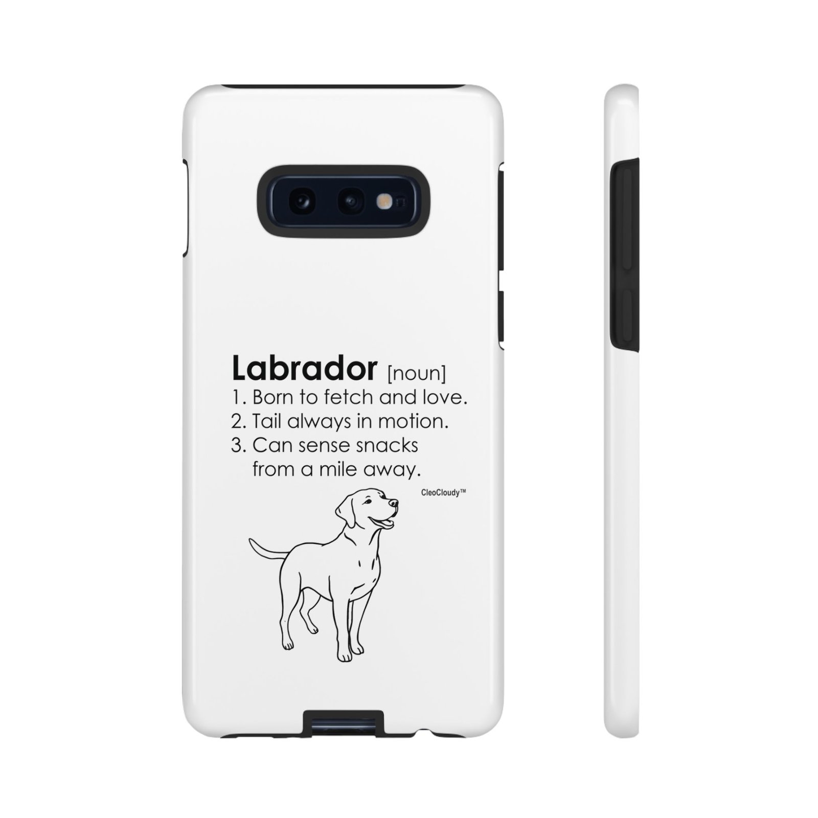 Labrador Definition Phone Case | Minimalist Dog Lover Gift | Glossy Tough iPhone, Samsung & Pixel Cover - Image 7
