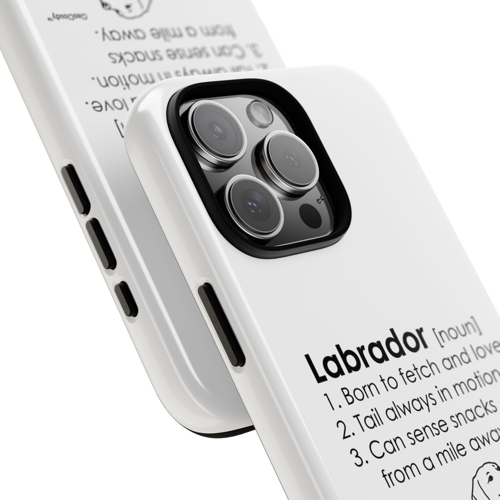 Labrador Definition Phone Case | Minimalist Dog Lover Gift | Glossy Tough iPhone, Samsung & Pixel Cover - Image 125