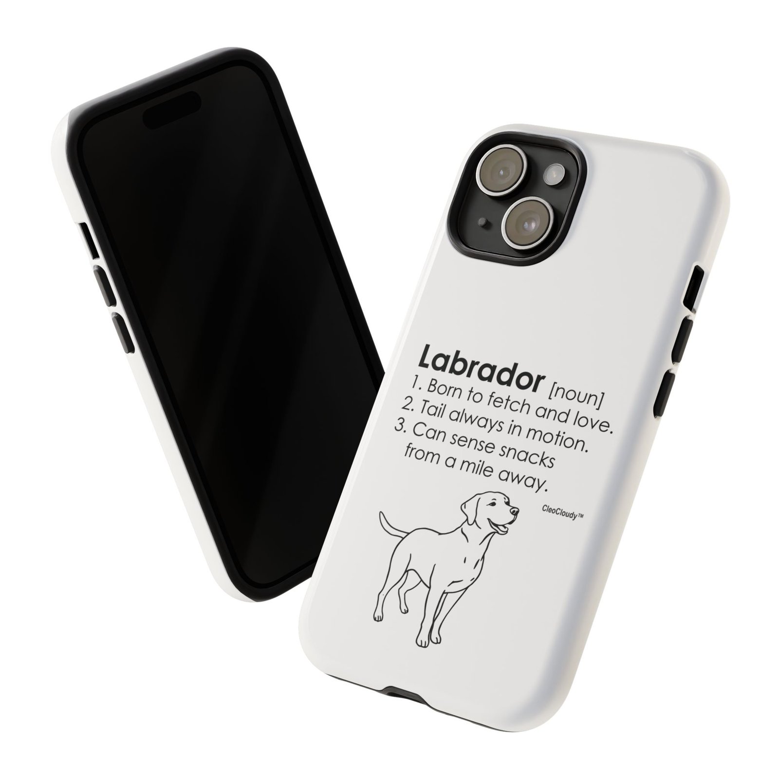 Labrador Definition Phone Case | Minimalist Dog Lover Gift | Glossy Tough iPhone, Samsung & Pixel Cover - Image 81