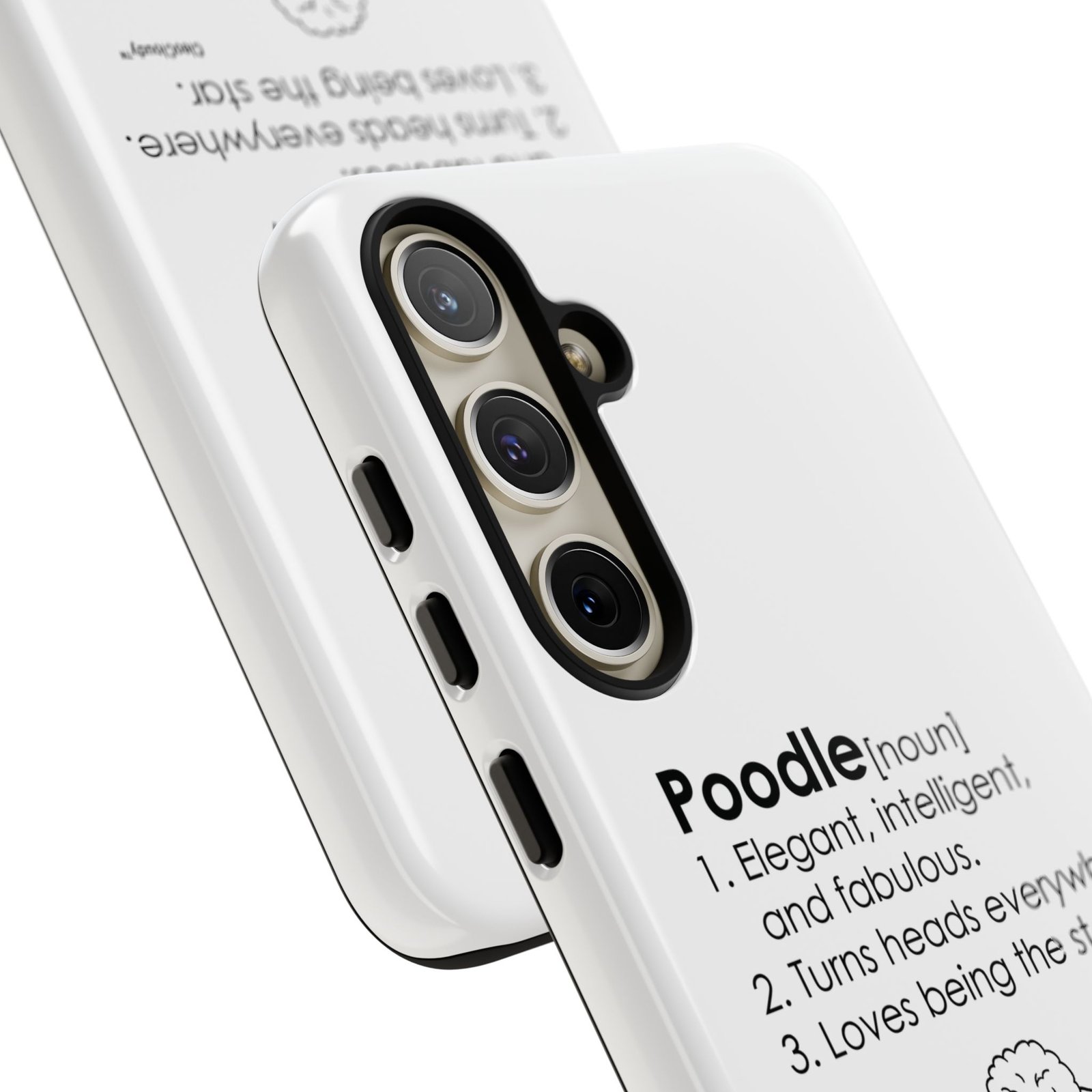 Poodle Definition Phone Case | Glossy Tough iPhone, Samsung & Pixel Cover - Image 97