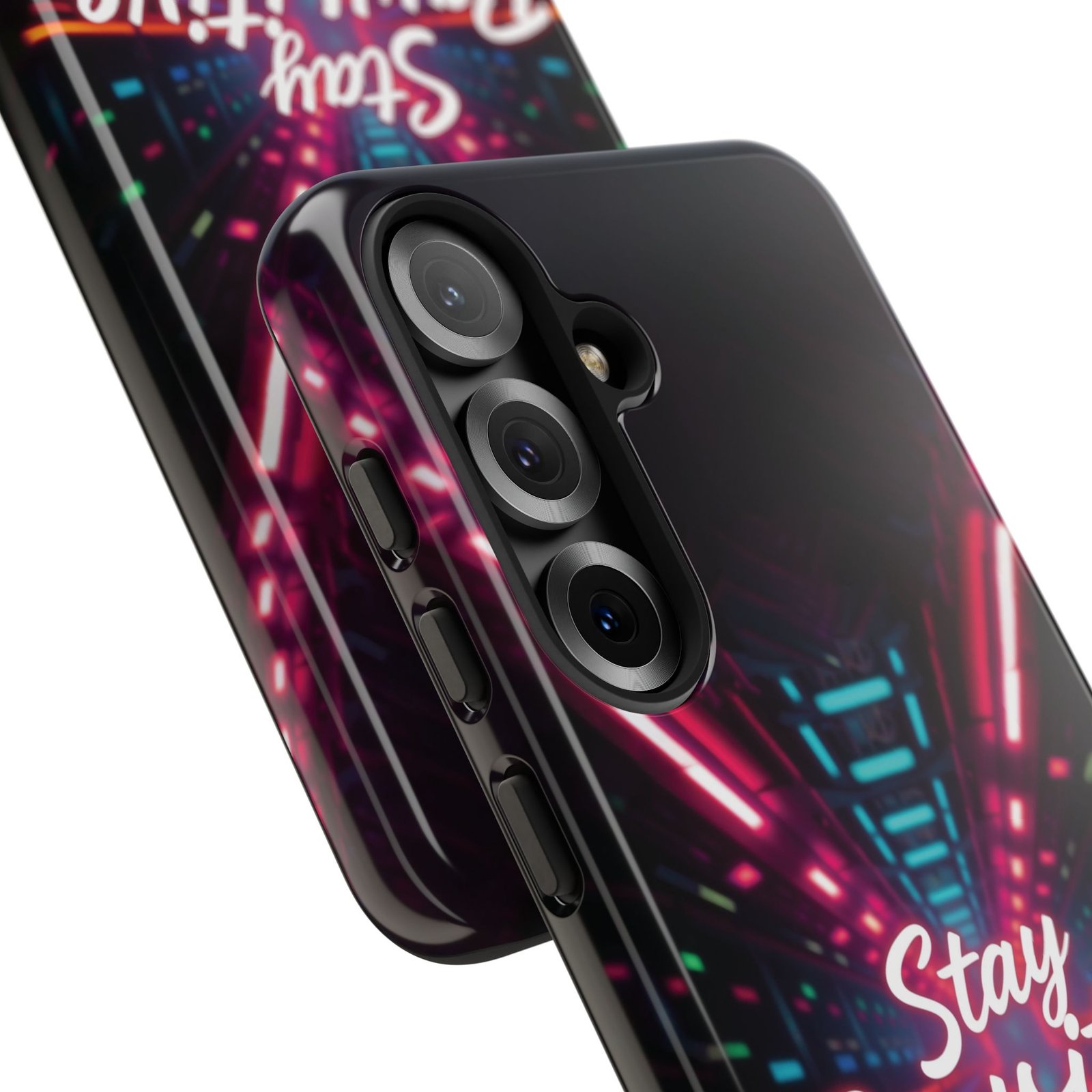 Stay Pawsitive Cyber Tunnel Phone Case | Futuristic Dog Lover Gift | Glossy Tough iPhone, Samsung & Pixel Cover - Image 159