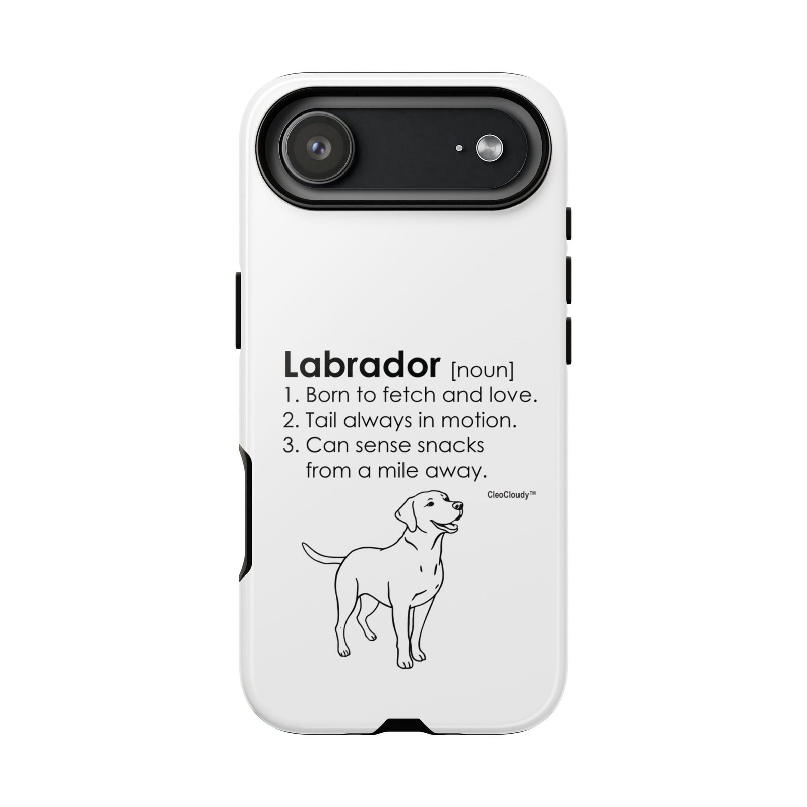 Labrador Definition Phone Case | Minimalist Dog Lover Gift | Glossy Tough iPhone, Samsung & Pixel Cover - Image 171