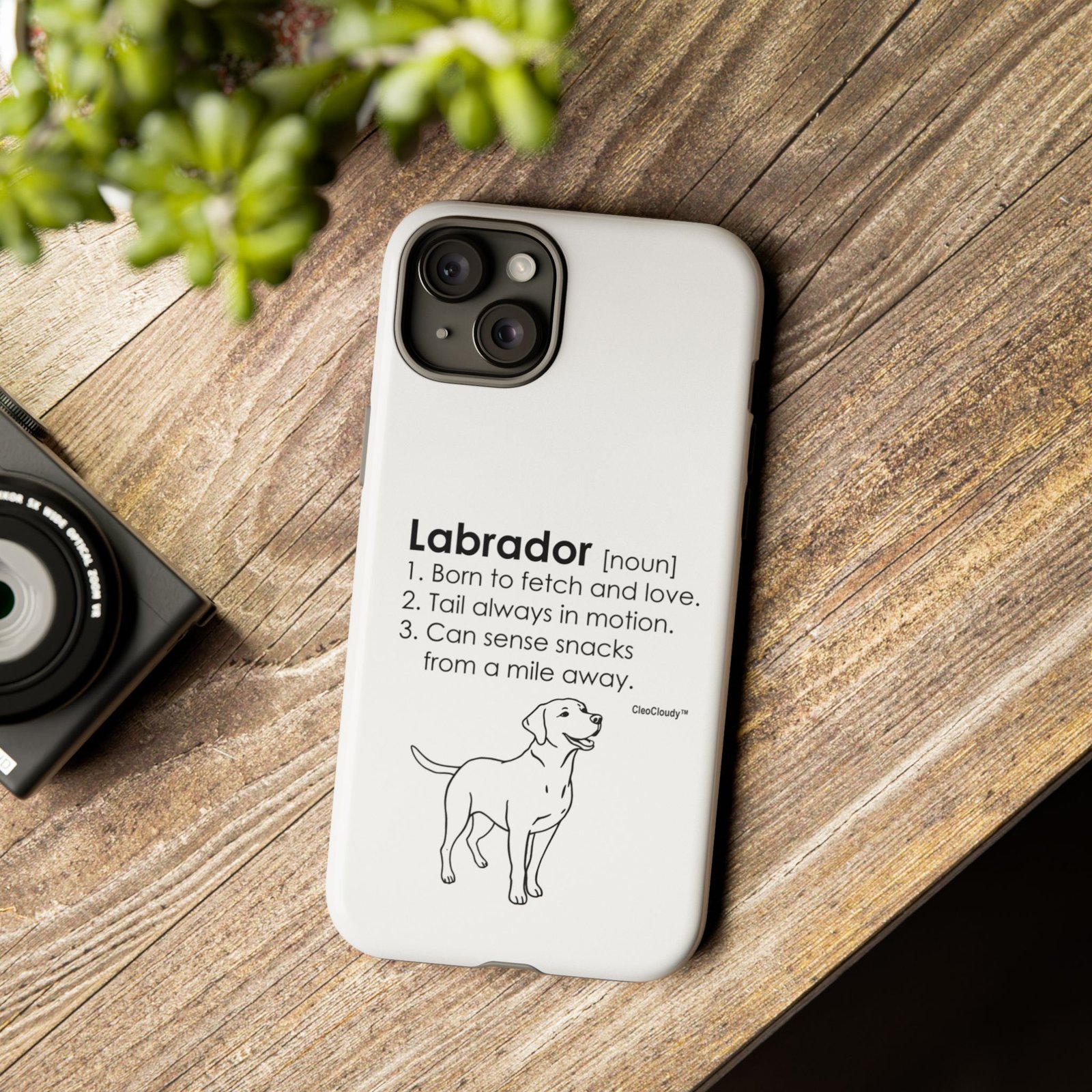 Labrador Definition Phone Case | Minimalist Dog Lover Gift | Glossy Tough iPhone, Samsung & Pixel Cover - Image 85