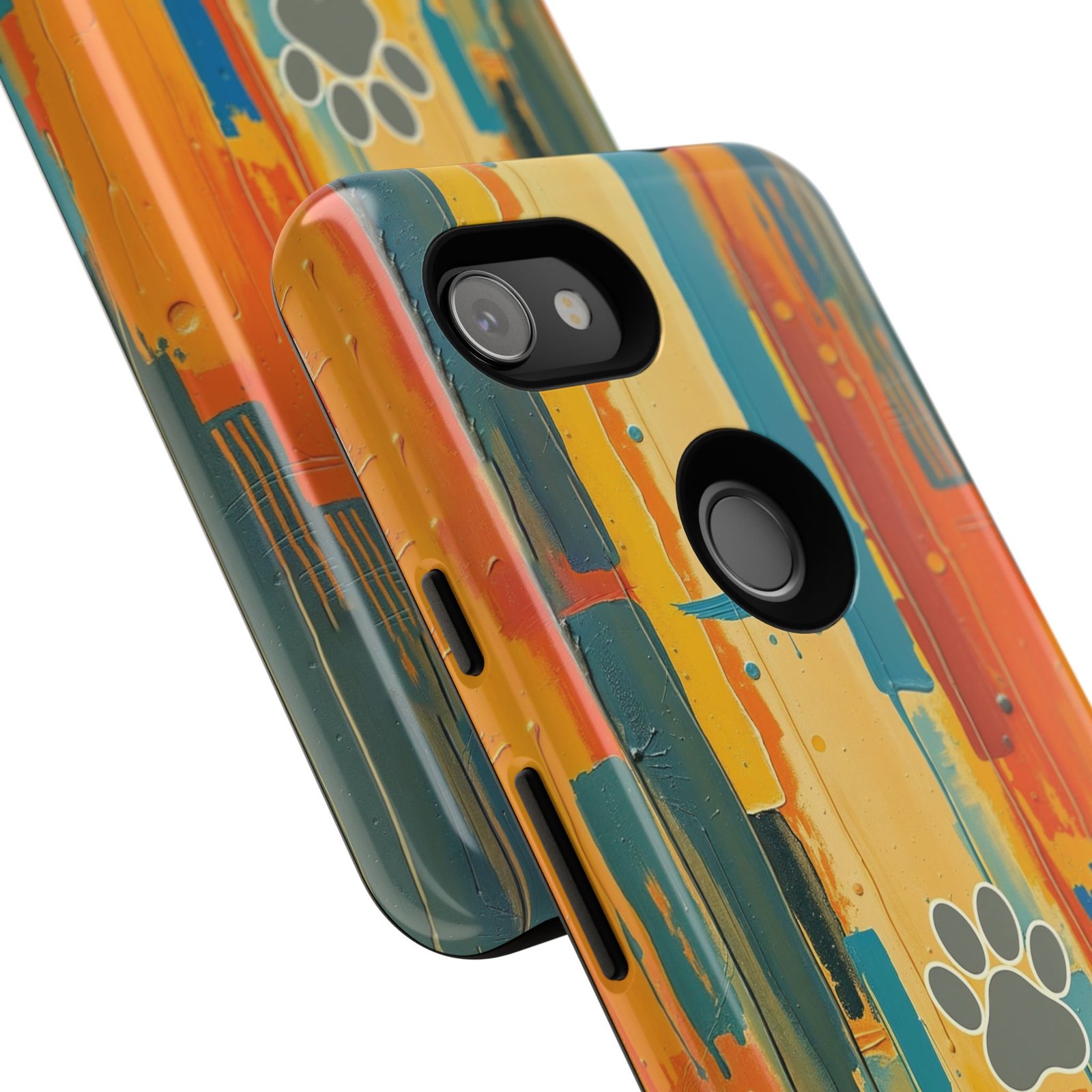 Stay Pawsitive Abstract Paw Phone Case | Dog Lover Gift | Glossy Tough iPhone, Samsung & Pixel Cover - Image 147