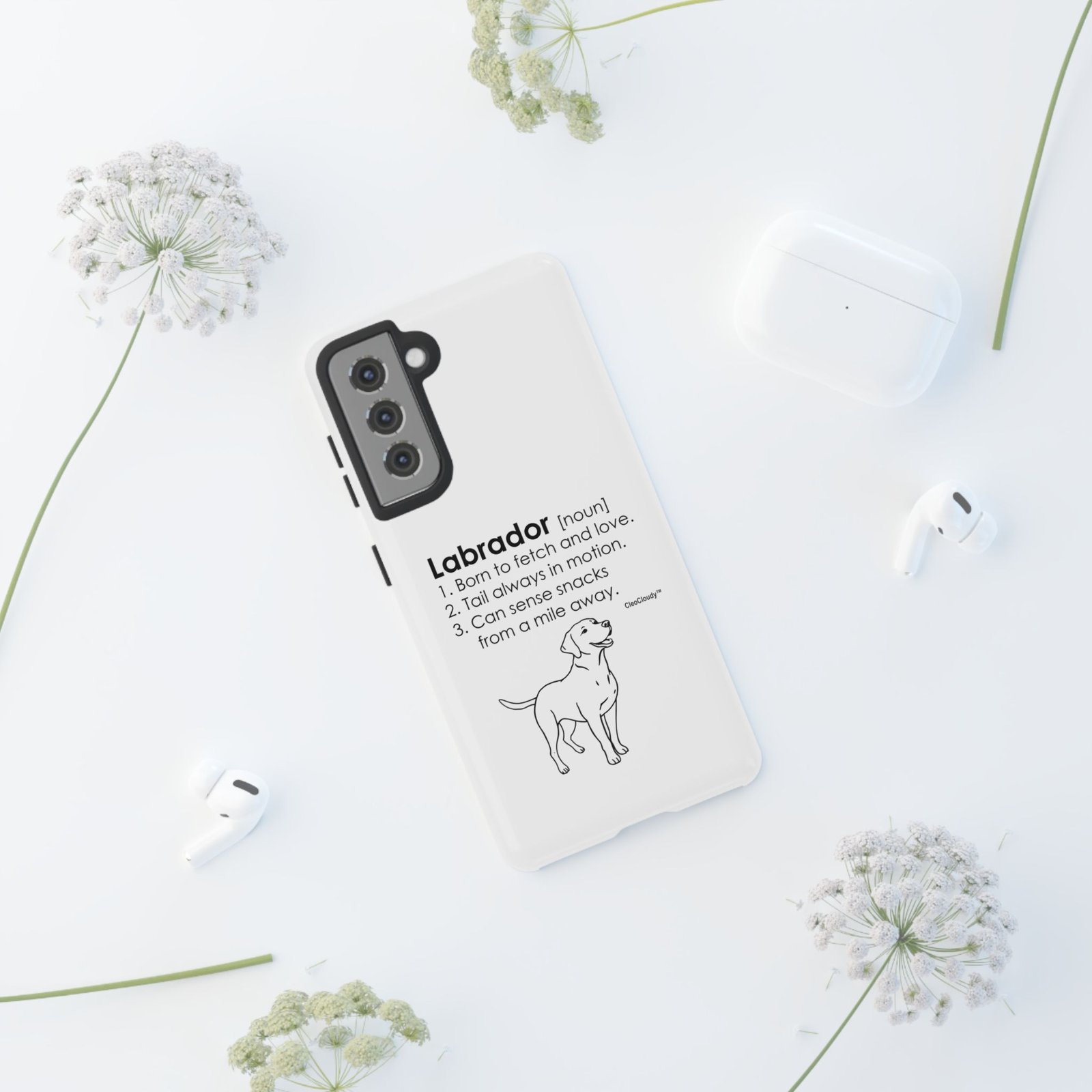 Labrador Definition Phone Case | Minimalist Dog Lover Gift | Glossy Tough iPhone, Samsung & Pixel Cover - Image 29