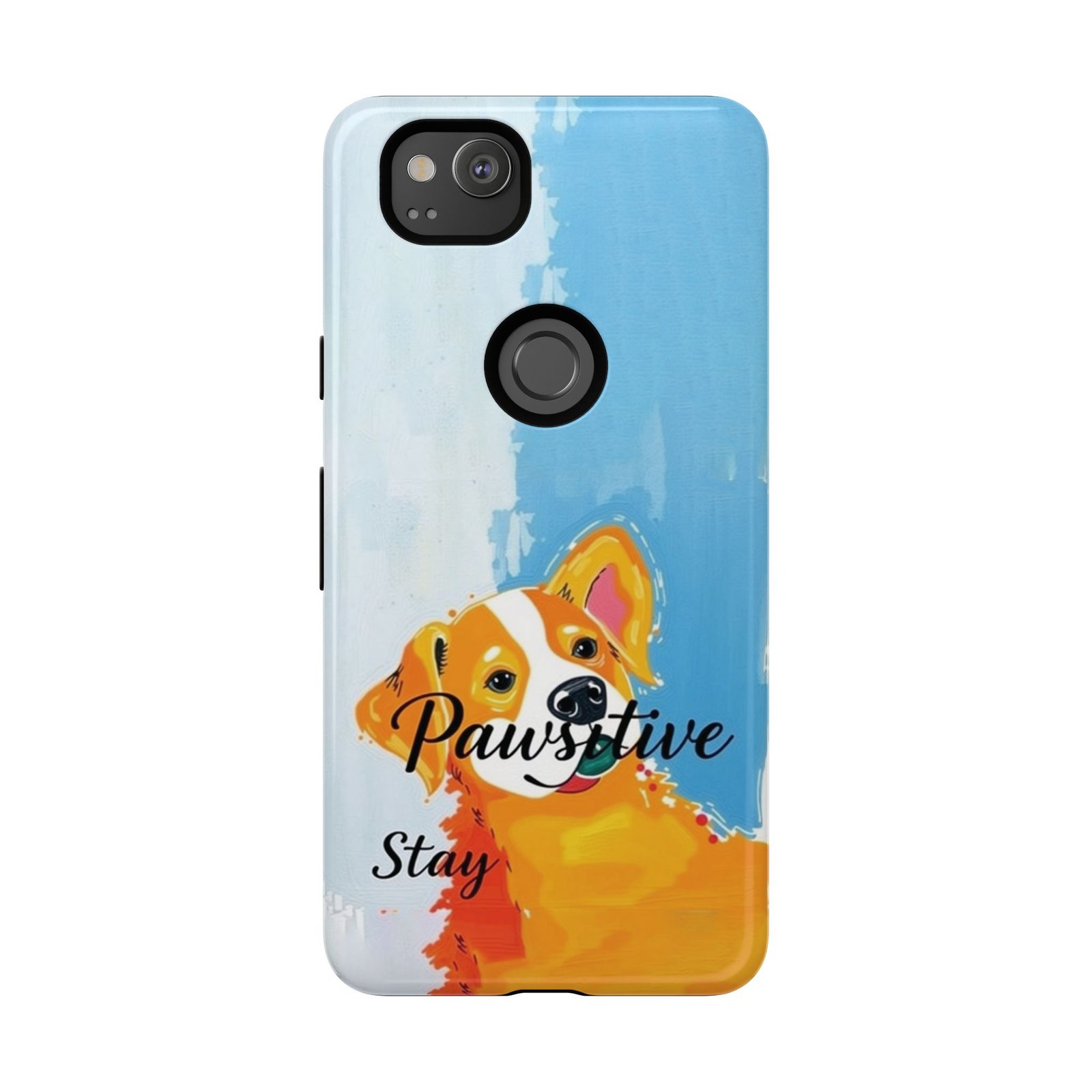 Stay Pawsitive Corgi Phone Case | Funny Dog Mom Gift, Cute Pet Lover iPhone & Samsung Cover | CleoCloudy™ Glossy Protective Case - Image 137