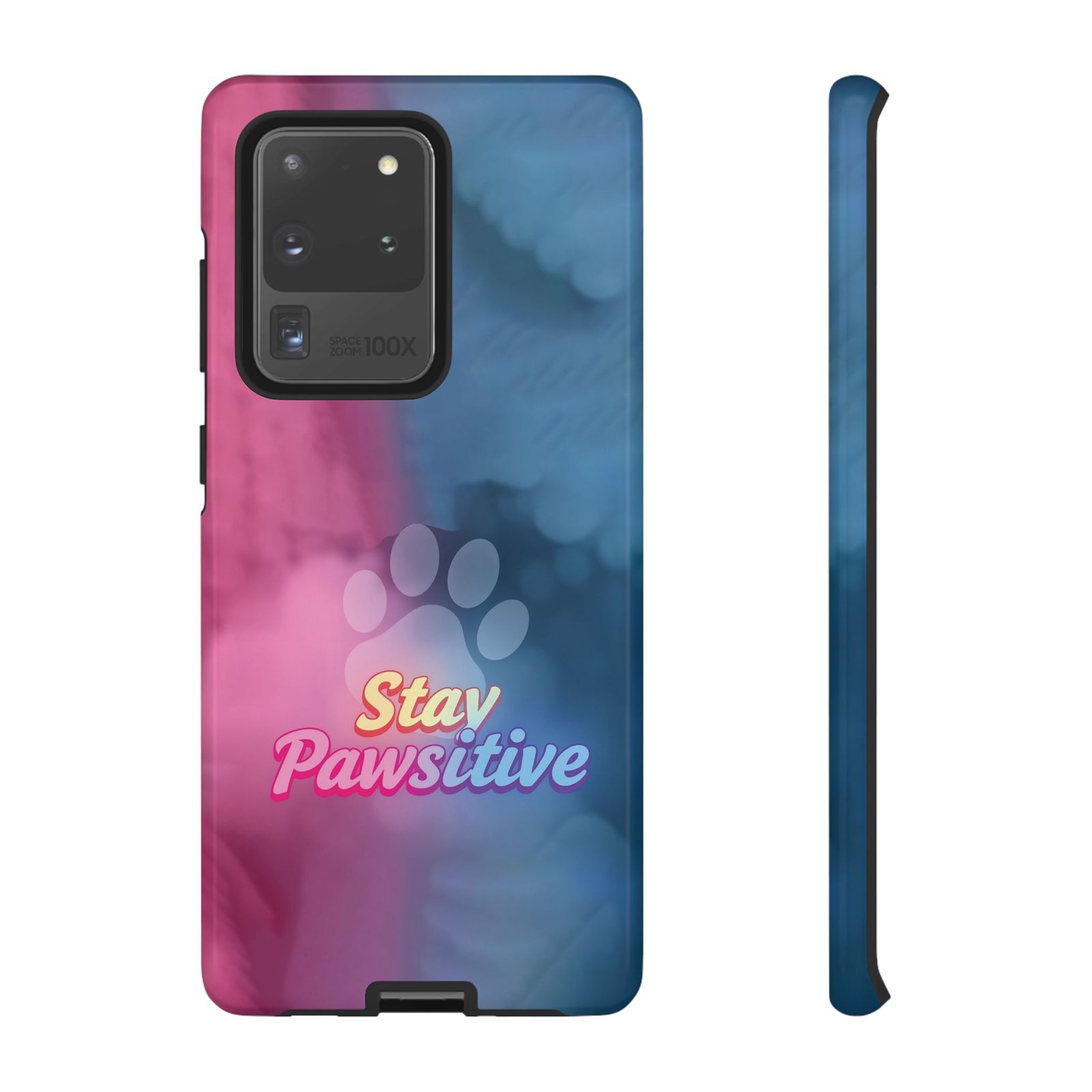 Stay Pawsitive Neon Paw Phone Case | Colorful Dog Lover Gift | Glossy Tough iPhone, Samsung & Pixel Cover - Image 13