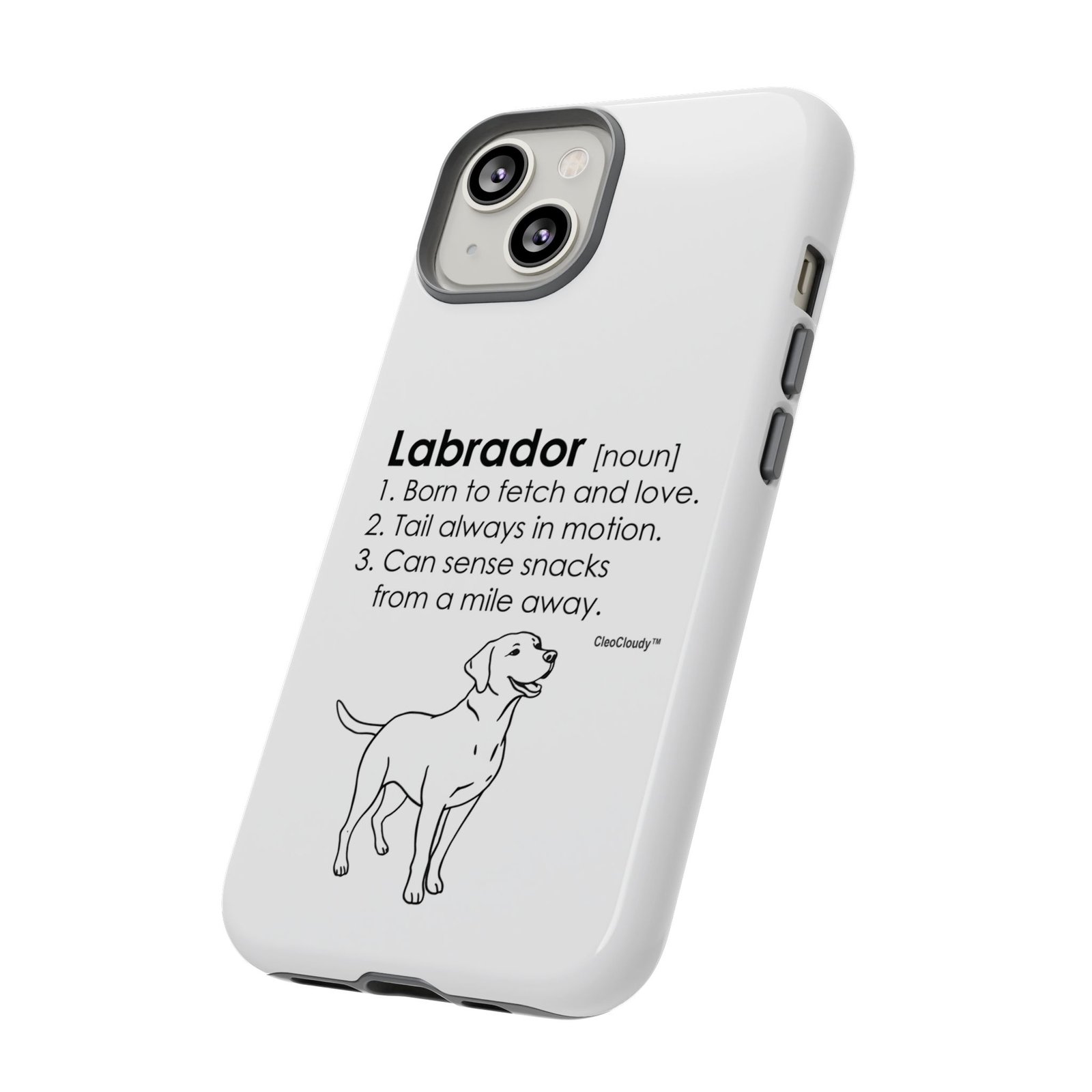 Labrador Definition Phone Case | Minimalist Dog Lover Gift | Glossy Tough iPhone, Samsung & Pixel Cover - Image 45