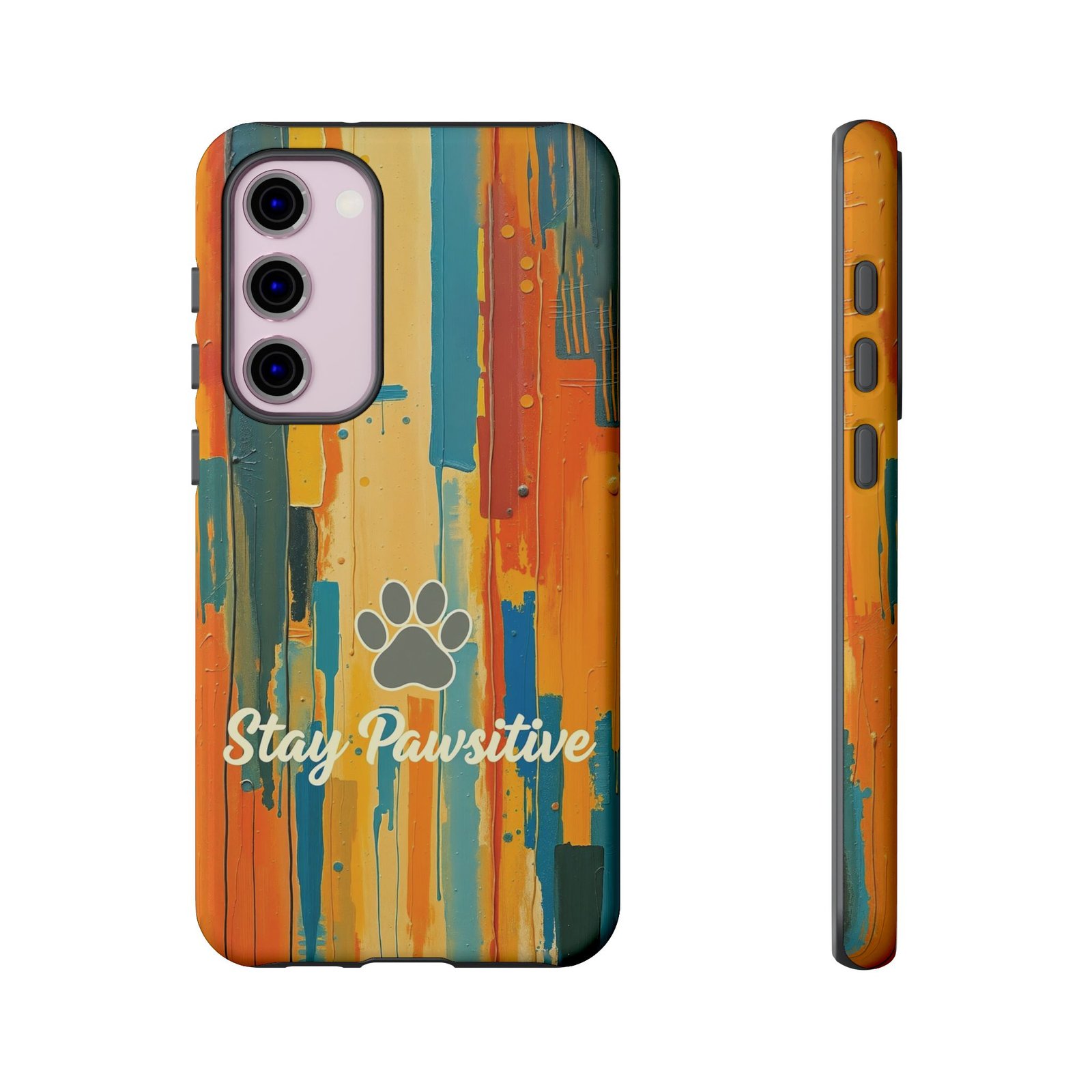 Stay Pawsitive Abstract Paw Phone Case | Dog Lover Gift | Glossy Tough iPhone, Samsung & Pixel Cover - Image 64