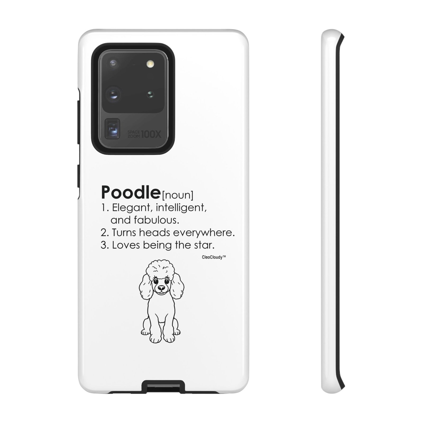Poodle Definition Phone Case | Glossy Tough iPhone, Samsung & Pixel Cover - Image 14