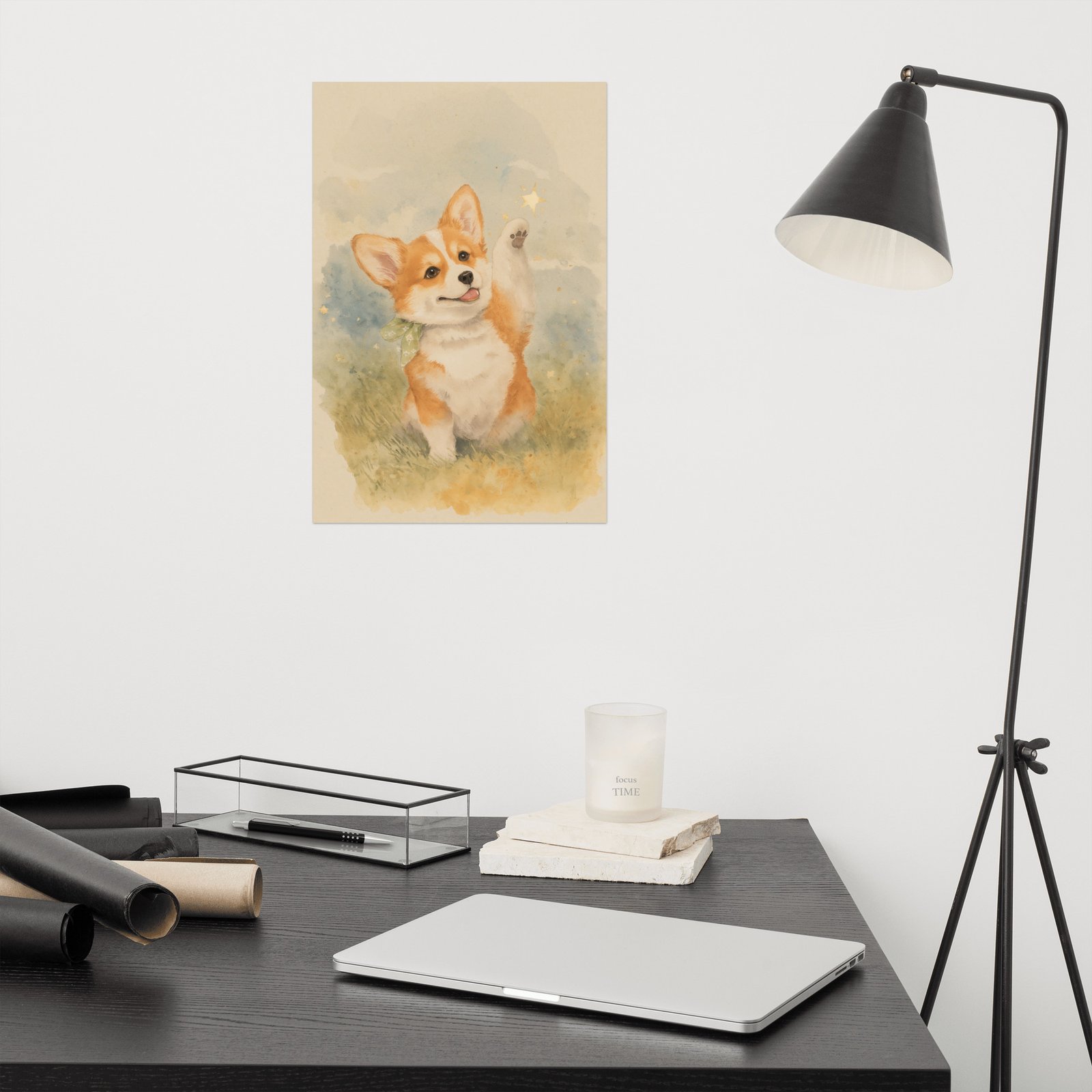 Museum Quality Corgi Art Print “Dream” | Dog Nursery & Farmhouse Decor | Giclée Poster CleoCloudy™ - Image 6