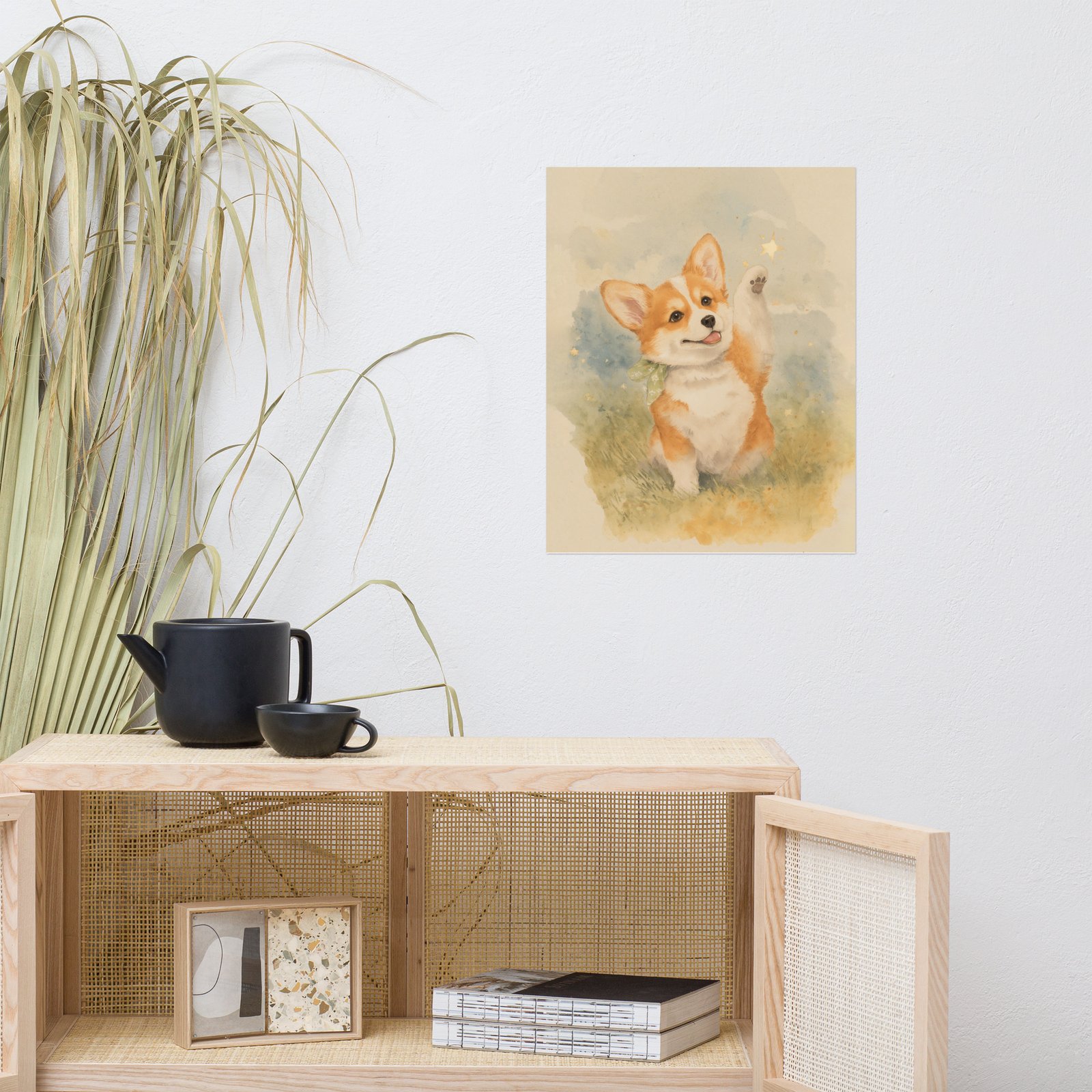Museum Quality Corgi Art Print “Dream” | Dog Nursery & Farmhouse Decor | Giclée Poster CleoCloudy™ - Image 5