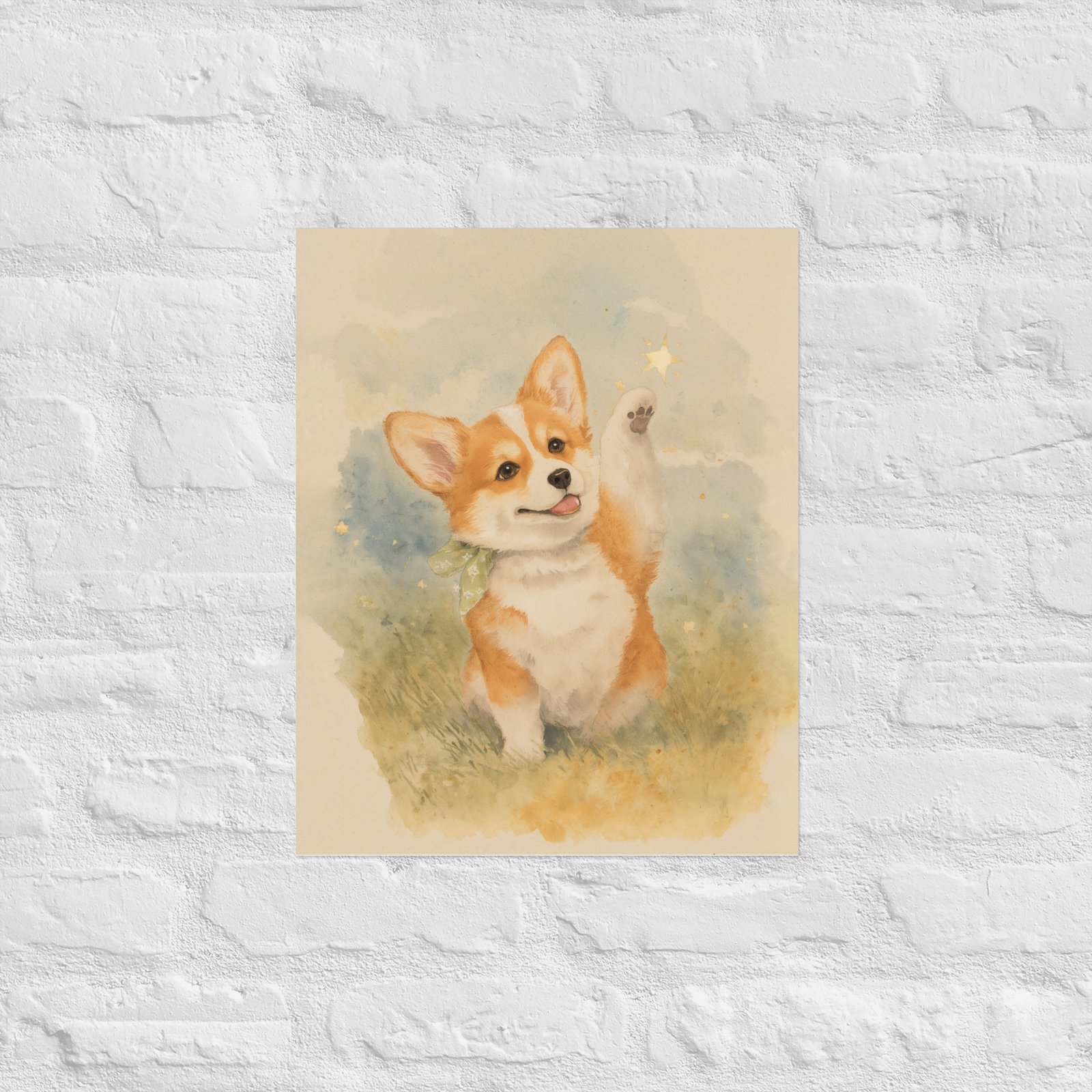 Museum Quality Corgi Art Print “Dream” | Dog Nursery & Farmhouse Decor | Giclée Poster CleoCloudy™ - Image 7
