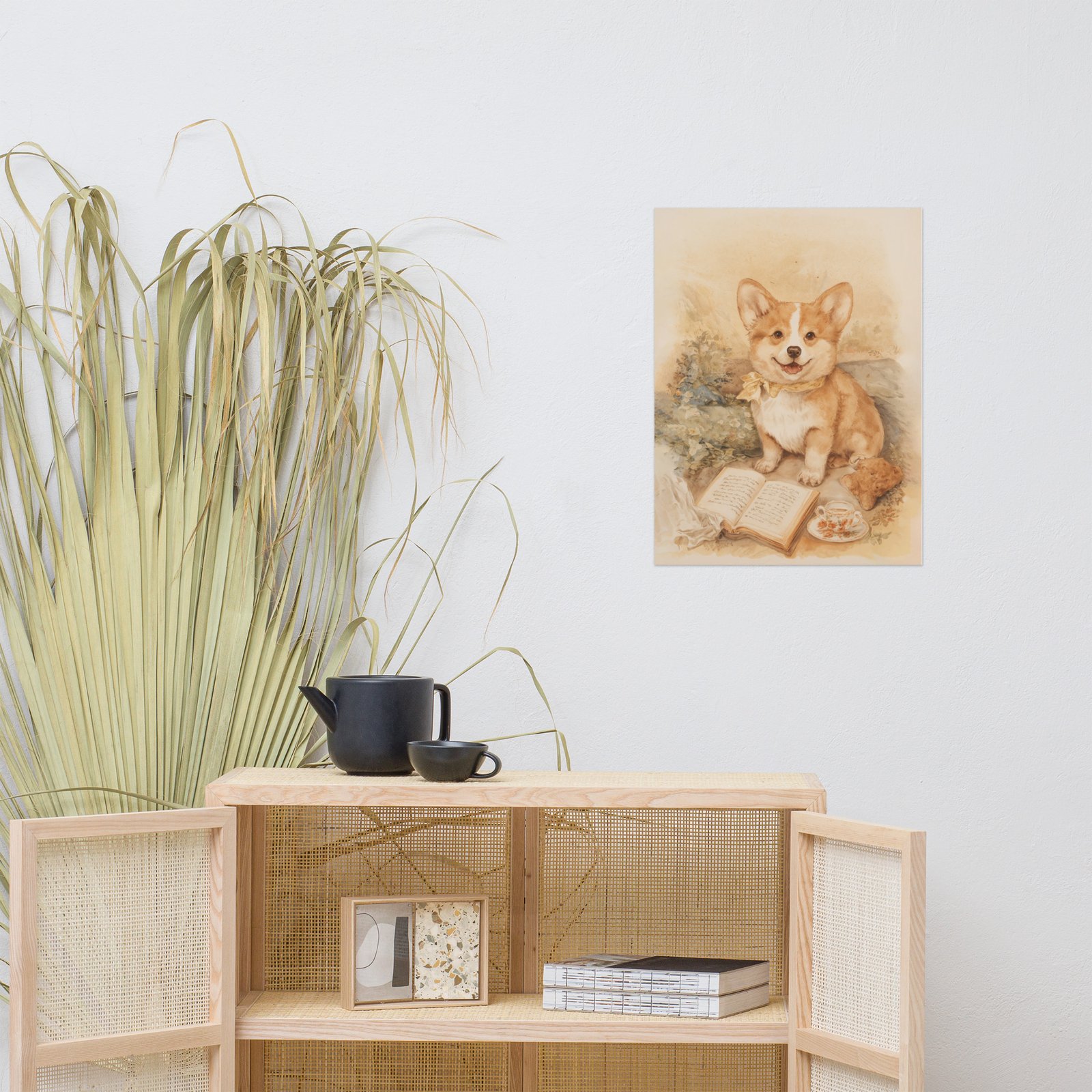 Museum Quality Corgi Art Print “Grow” | Dog Nursery & Farmhouse Decor | Giclée Poster CleoCloudy™ - Image 4