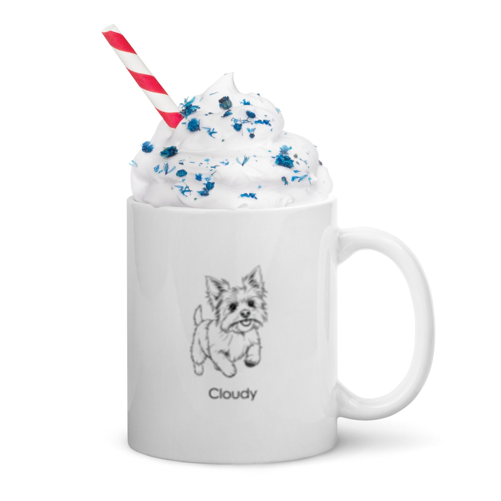 Yorkie Definition Mug | Personalized Minimalist Dog Lover Gift | Black & White Custom Mug by CleoCloudy™ - Image 10