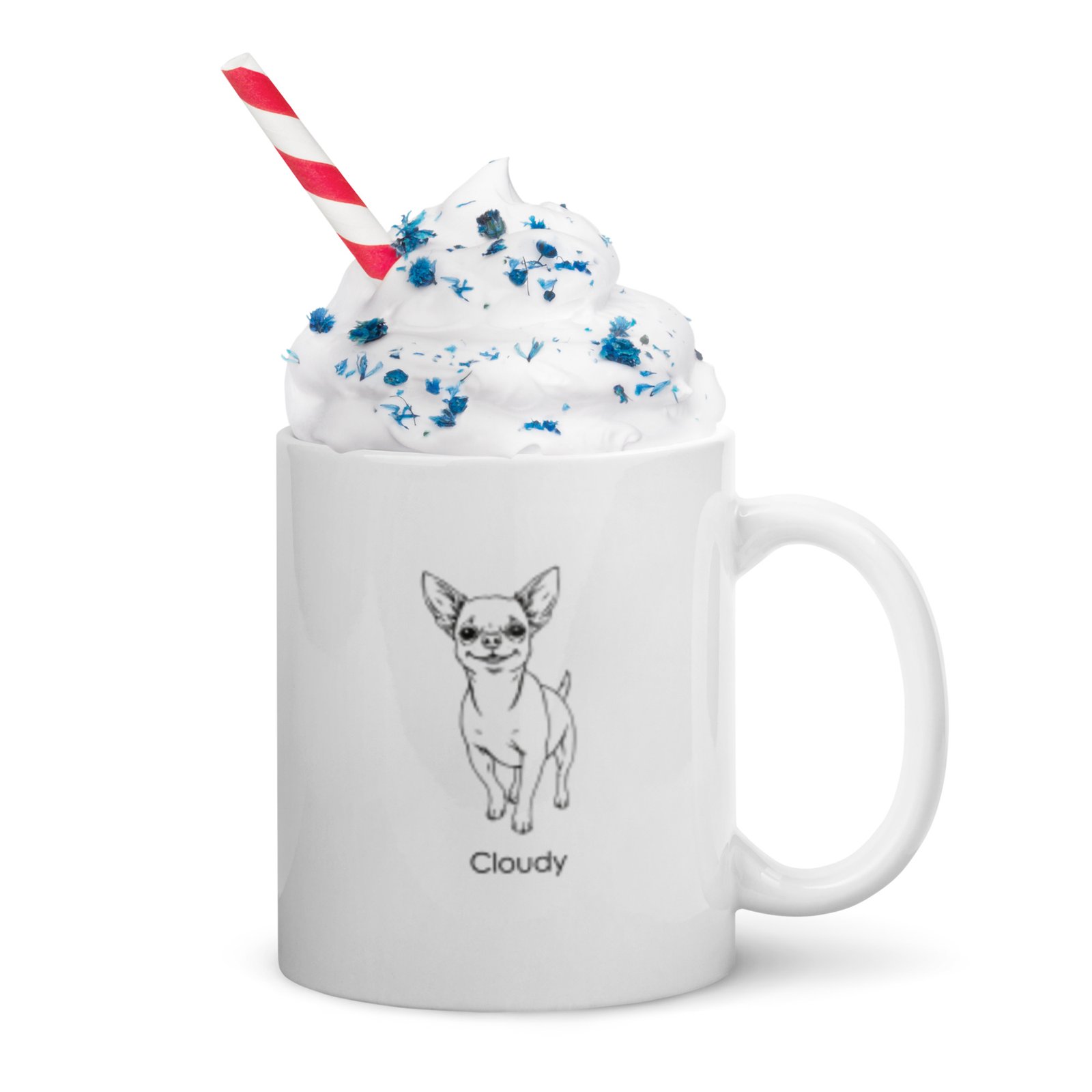 Chihuahua Definition Mug | Personalized Minimalist Dog Lover Gift | Black & White Custom Mug by CleoCloudy™ - Image 10